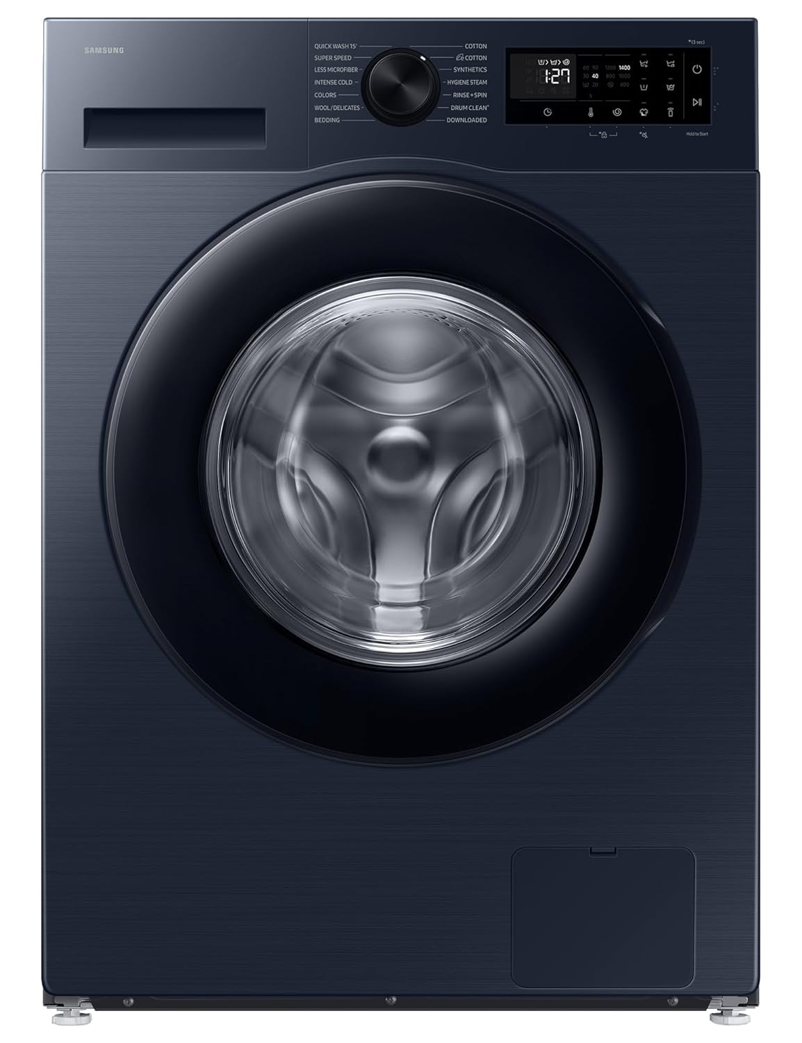 Samsung WW90DG5U24ASTL 9 kg, 5star, Super Speed, Wi-Fi, Hygiene Steam with Inbuilt Heater, Digital Inverter, Fully-Automatic Front Load Washing Machine ( NAVY) Mahajan Electronics Online