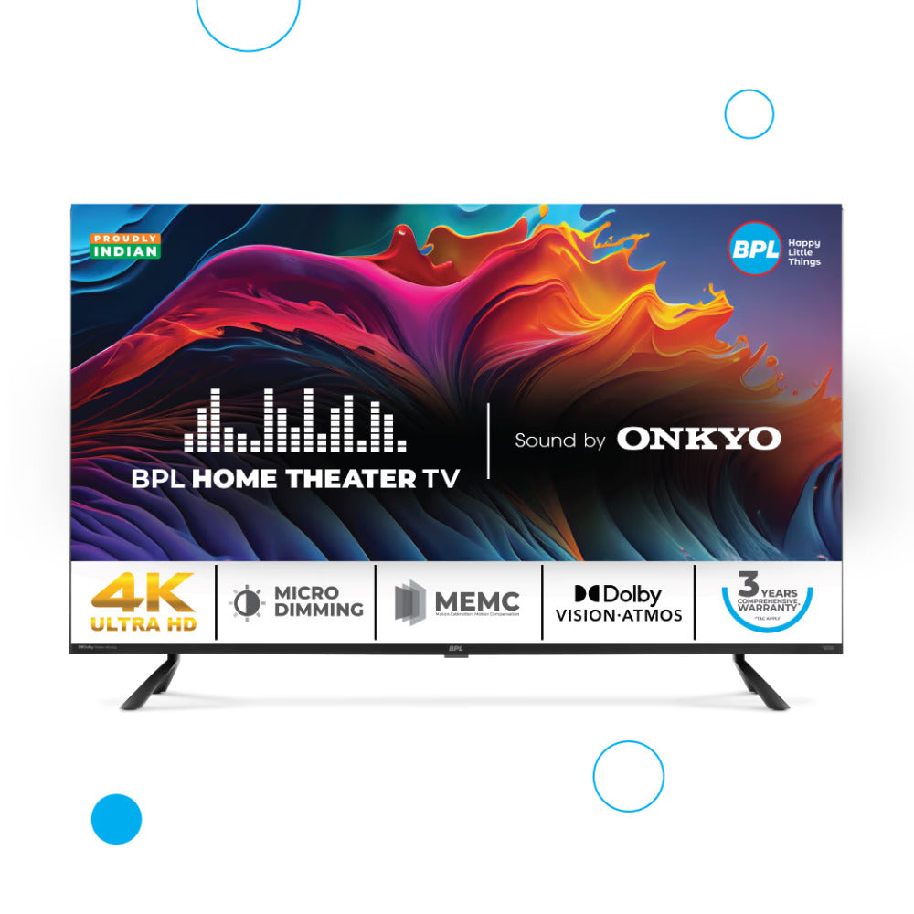 BPL 43U-E5340 109 cm (43 inch) Ultra HD 4K Home Theatre Onkyo TV with Dolby Vision & Atmos Mahajan Electronics Online