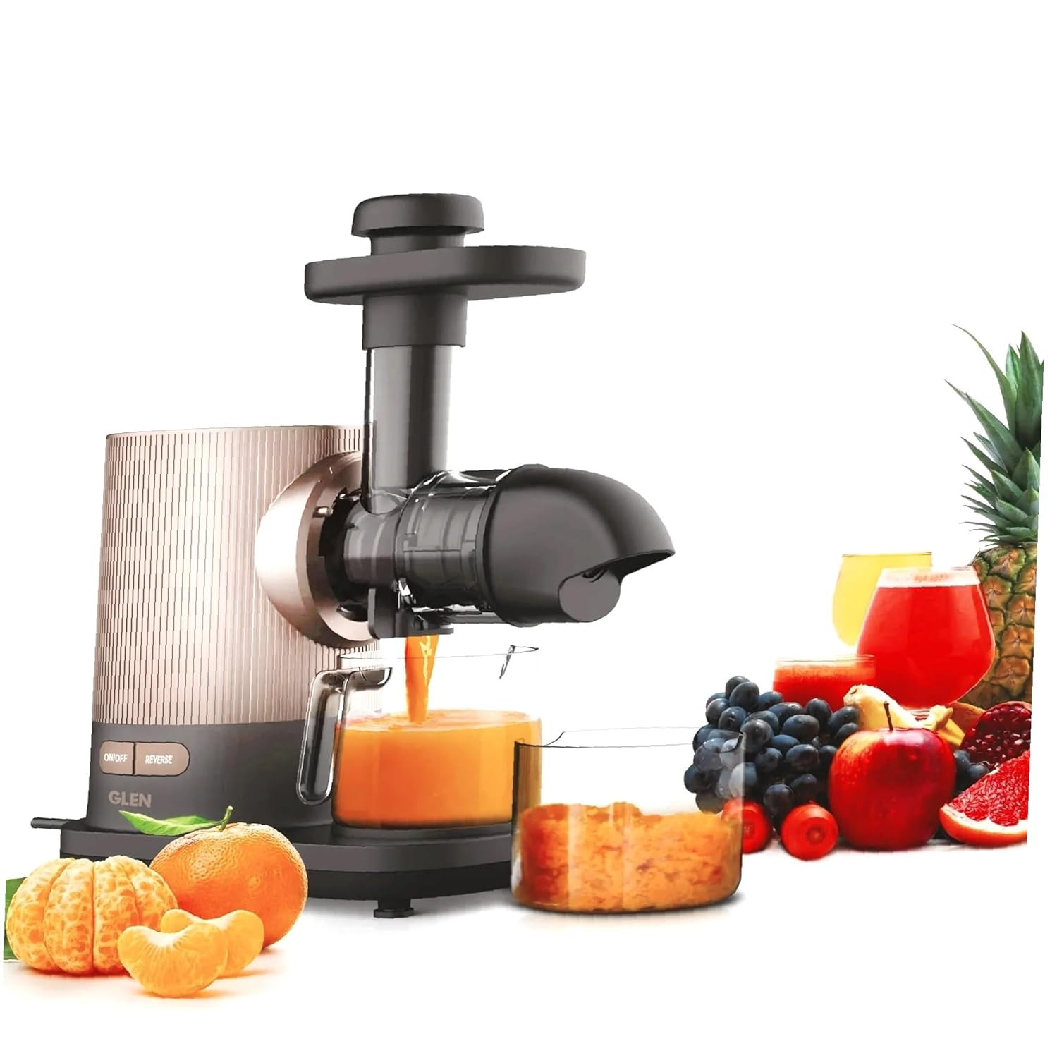 GLEN SA 4017 Cold Press Slow Juicer With Anti Drip Feature - 2 Years Warranty , 150 Watts Mahajan Electronics Online
