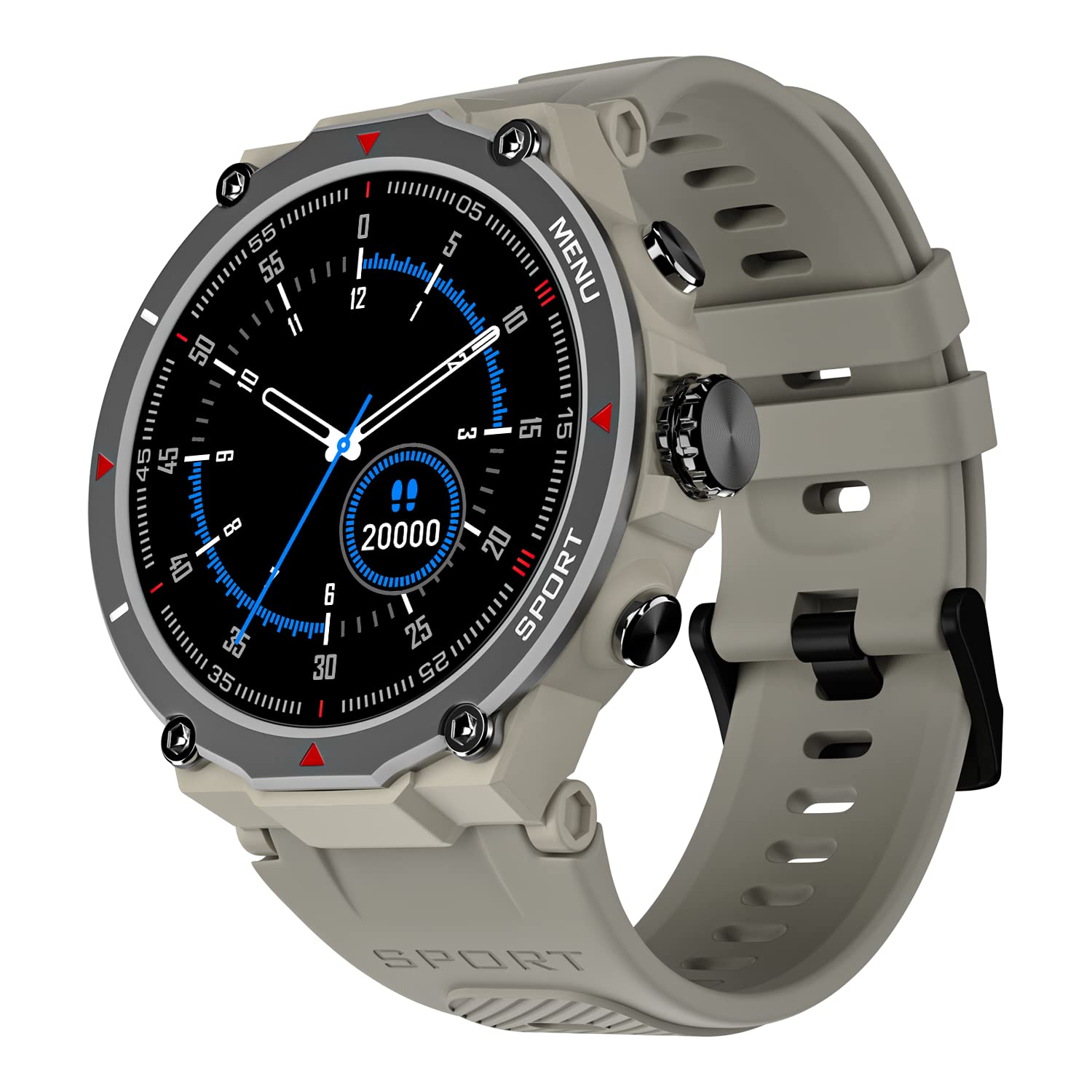 Round best sale dial smartwatch