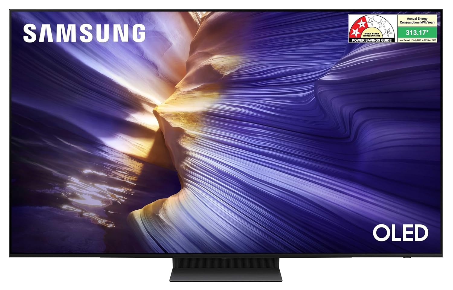 Samsung QA65S90FAELXL 65 Inch 4K OLED Smart TV 144Hz Refresh Rate Dolby Atmos AI Gen3 Processor – Graphite Black