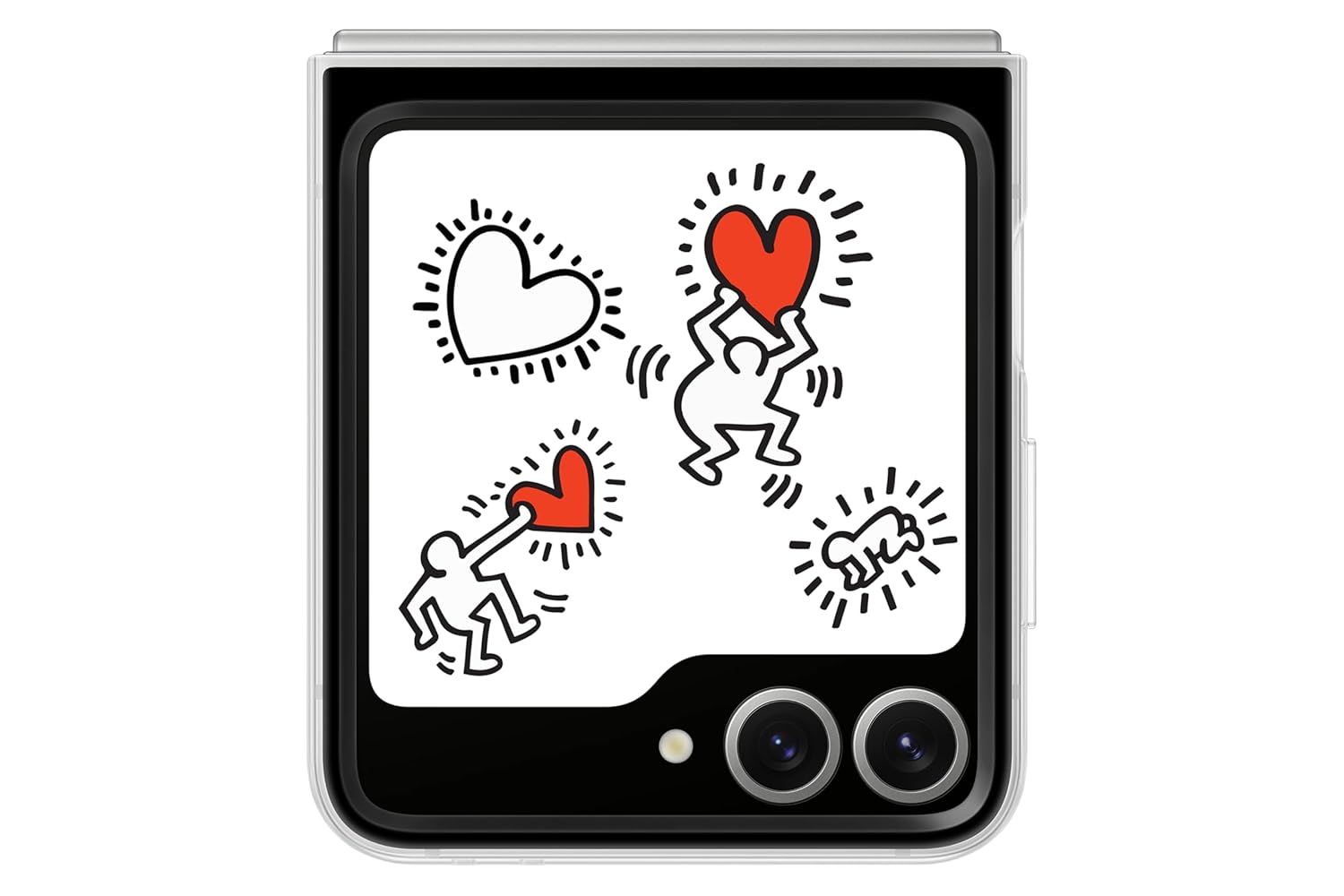 Samsung Galaxy Z Flip6 Flipsuit Case - Kieth Haring Card, White Mahajan Electronics Online