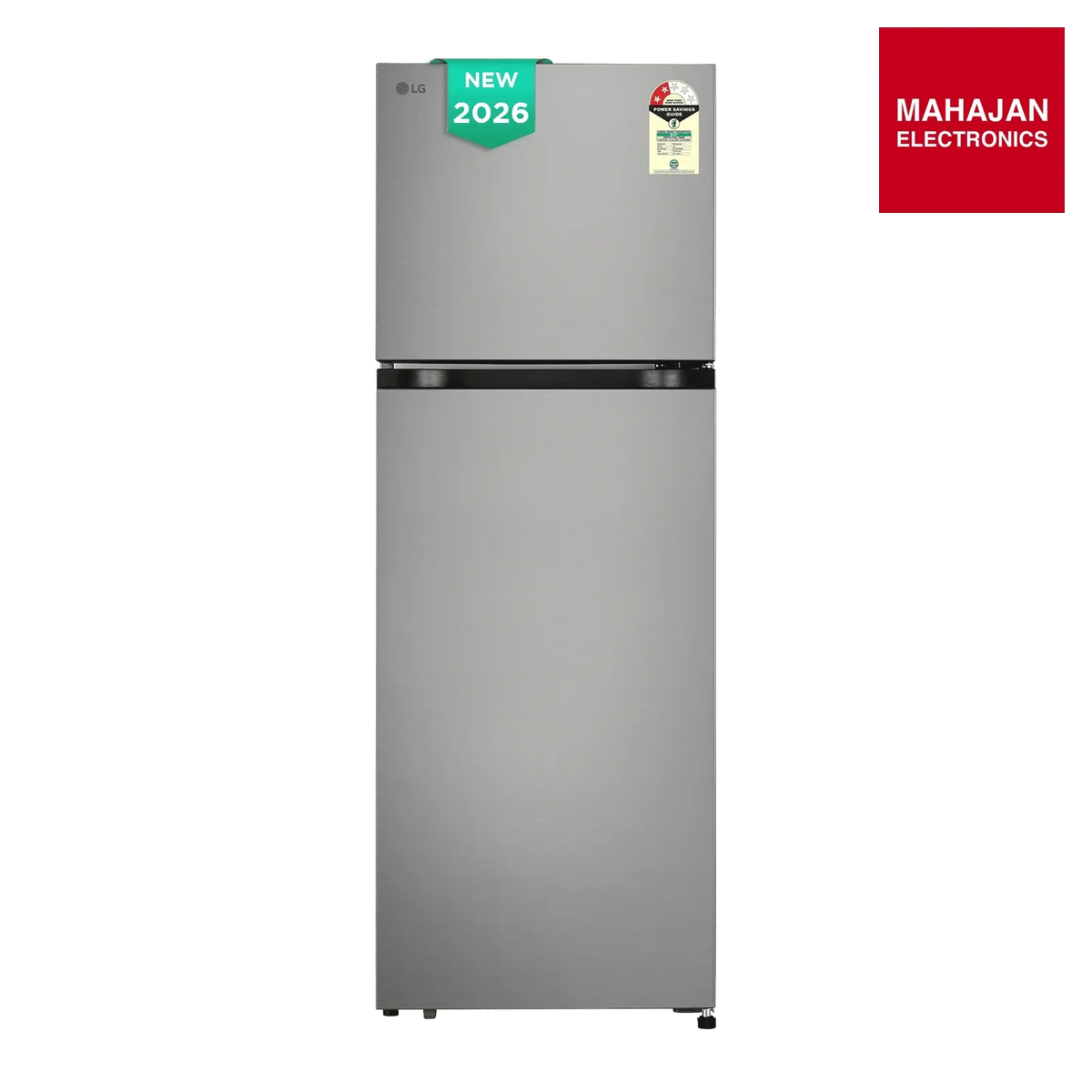 LG GLT2526XWPZ 251 Litres 2 Star Frost Free Double Door Convertible Refrigerator with Express Freeze (Shiny Steel) (2026 Model) โ Mahajan Electronics Online.