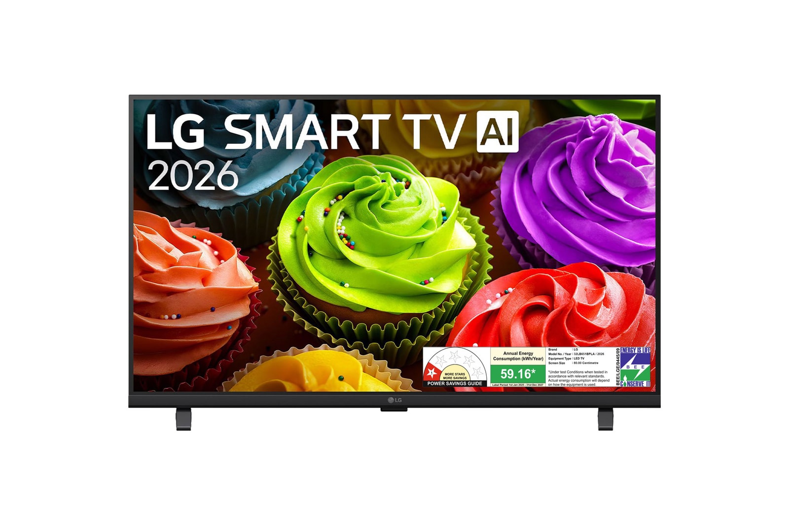 Lg 32LB651BPLA 81.28 cm (32) SMART TV AI HD with α5 Processor Gen9, with HDR10 2026