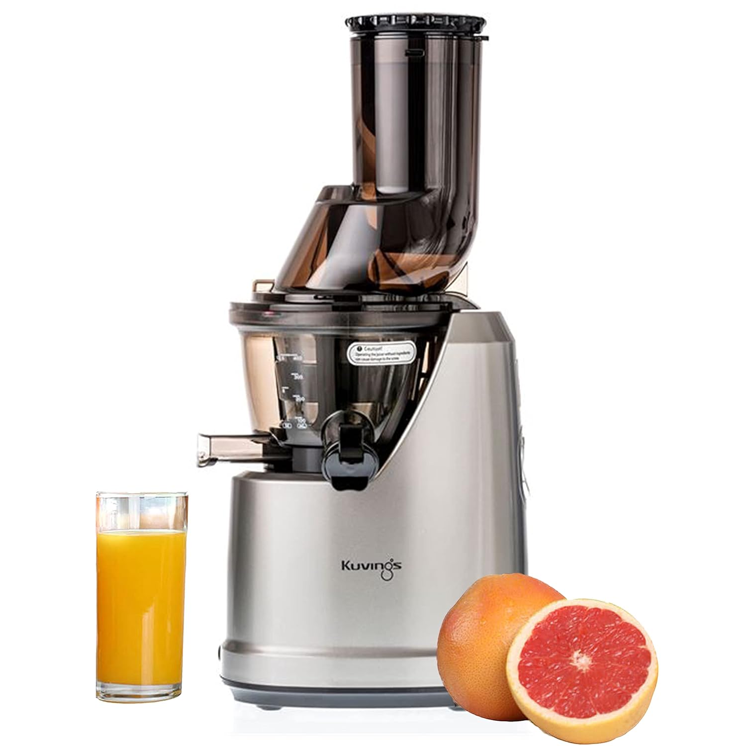 Kuvings B1700 Dark Silver Cold Press Whole Slow Juicer, Patented JMCS Technology for 10% More Juice, All-in-1 Fruit & Vegetable Juicer, 12 Yrs Warranty (Motor), PAN India Services, 240W Strong Motor Mahajan Electronics Online