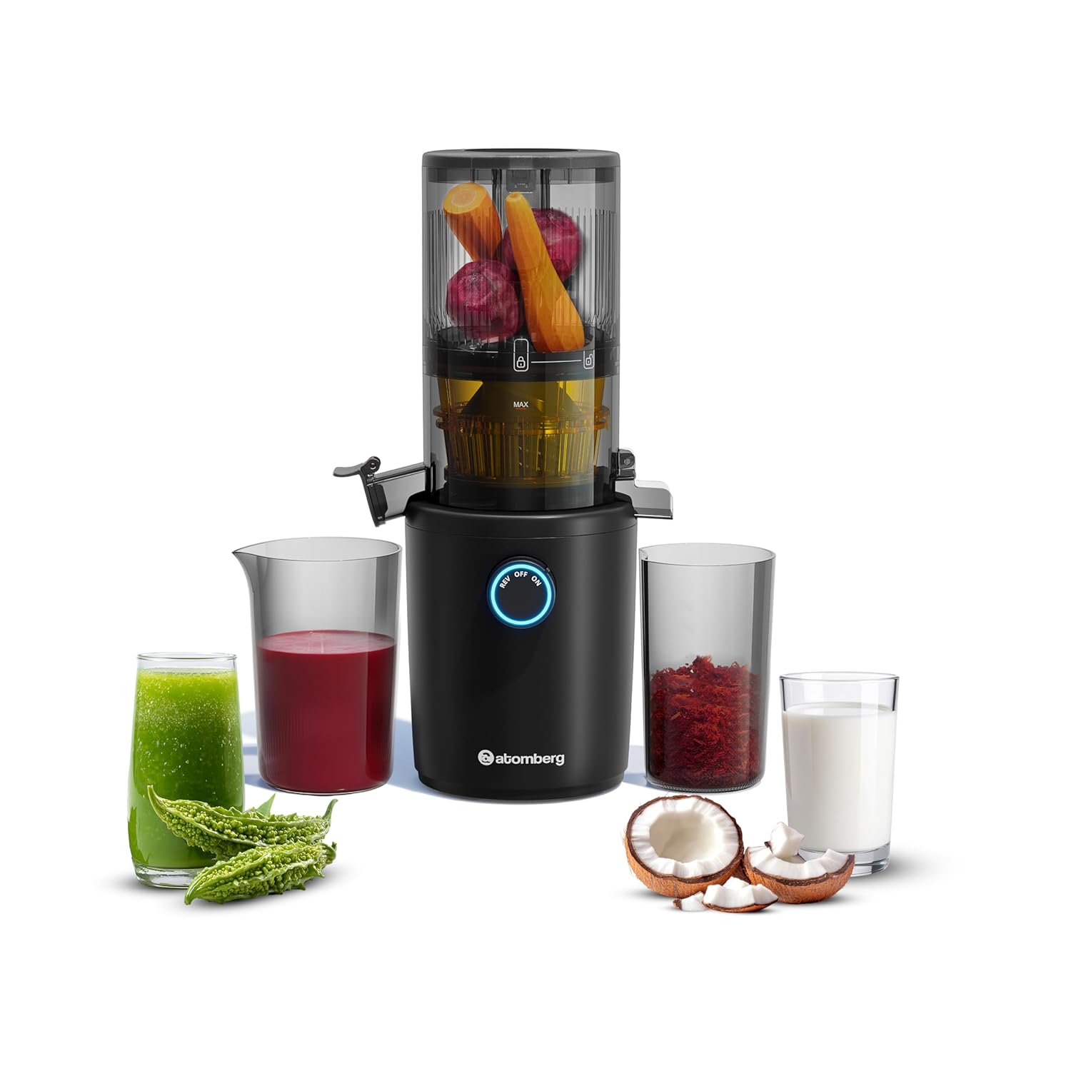 Atomberg Althea Cold Press Juicer | Easy Assembly & Cleaning | Intelligent Auto Reverse