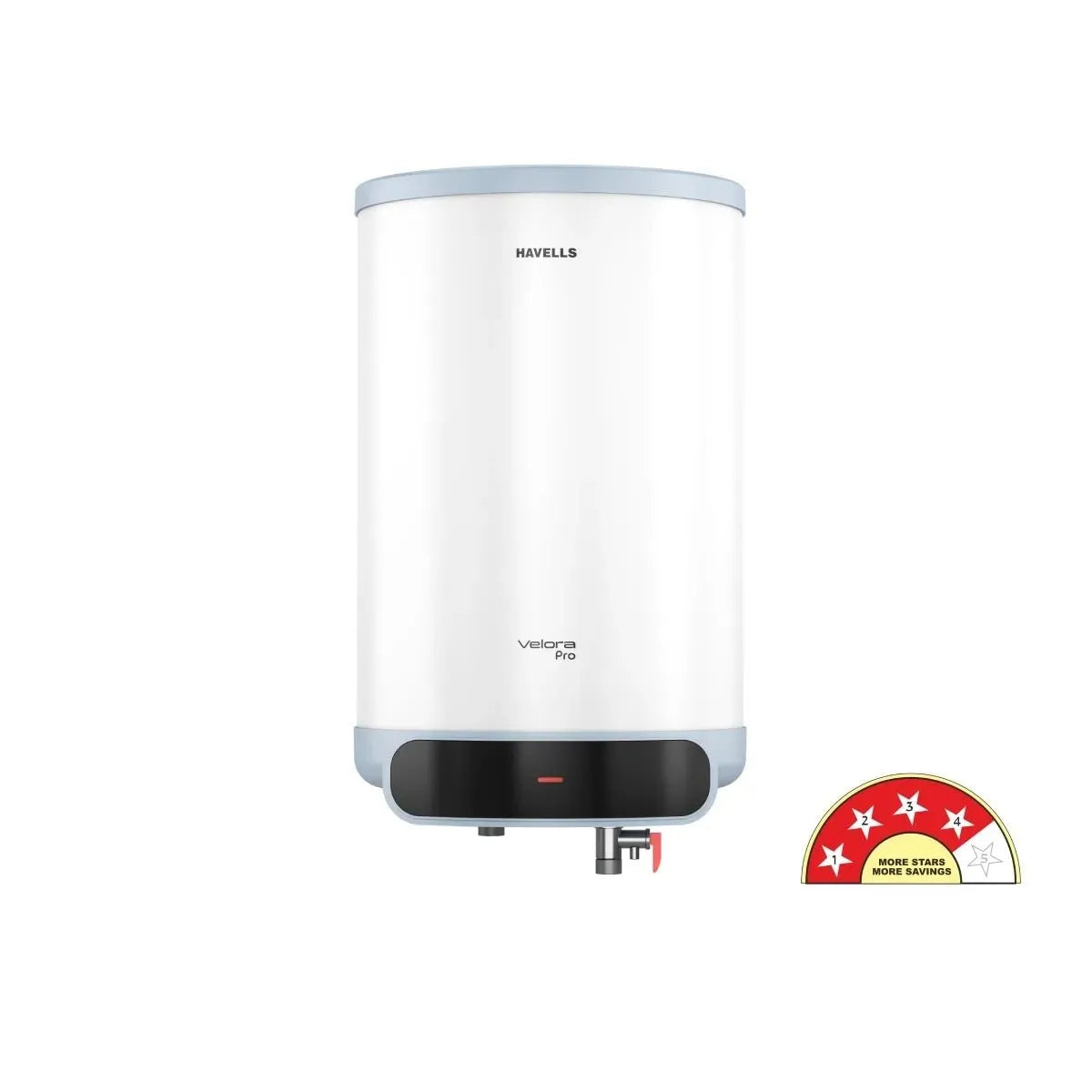 HAVELLS VELORA PRO 15 L Storage Water Geyser (White Blue) GHWVVEUWDW15 Mahajan Electronics Online