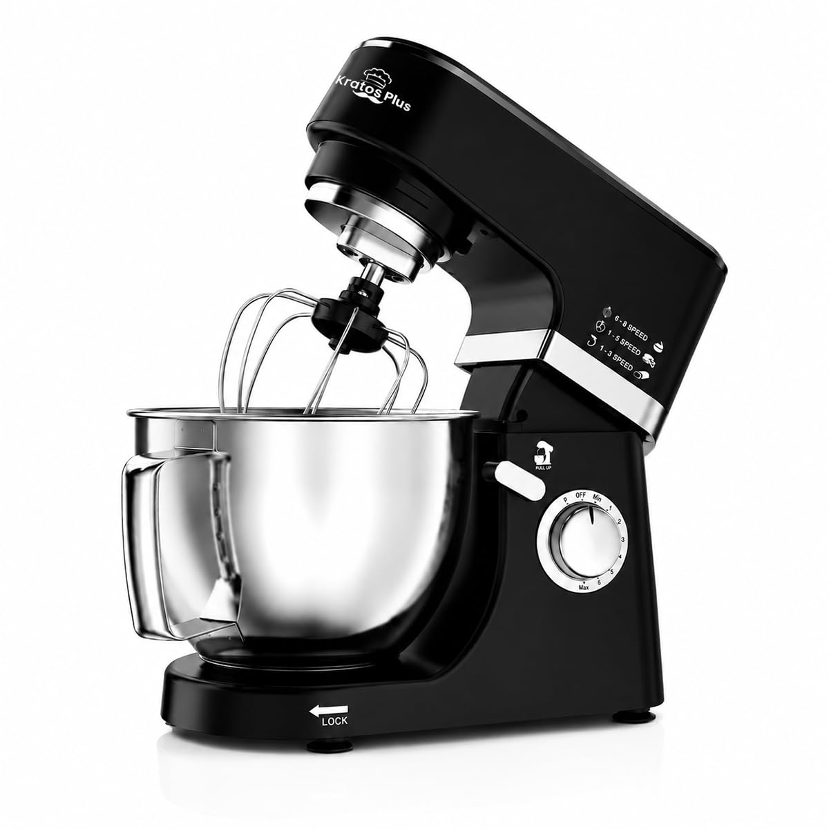 INALSA Stand Mixer 1200W|Pure Copper Motor|5.3L SS Bowl With Splash Guard|Metal Gears for Extra β Mahajan Electronics Online.