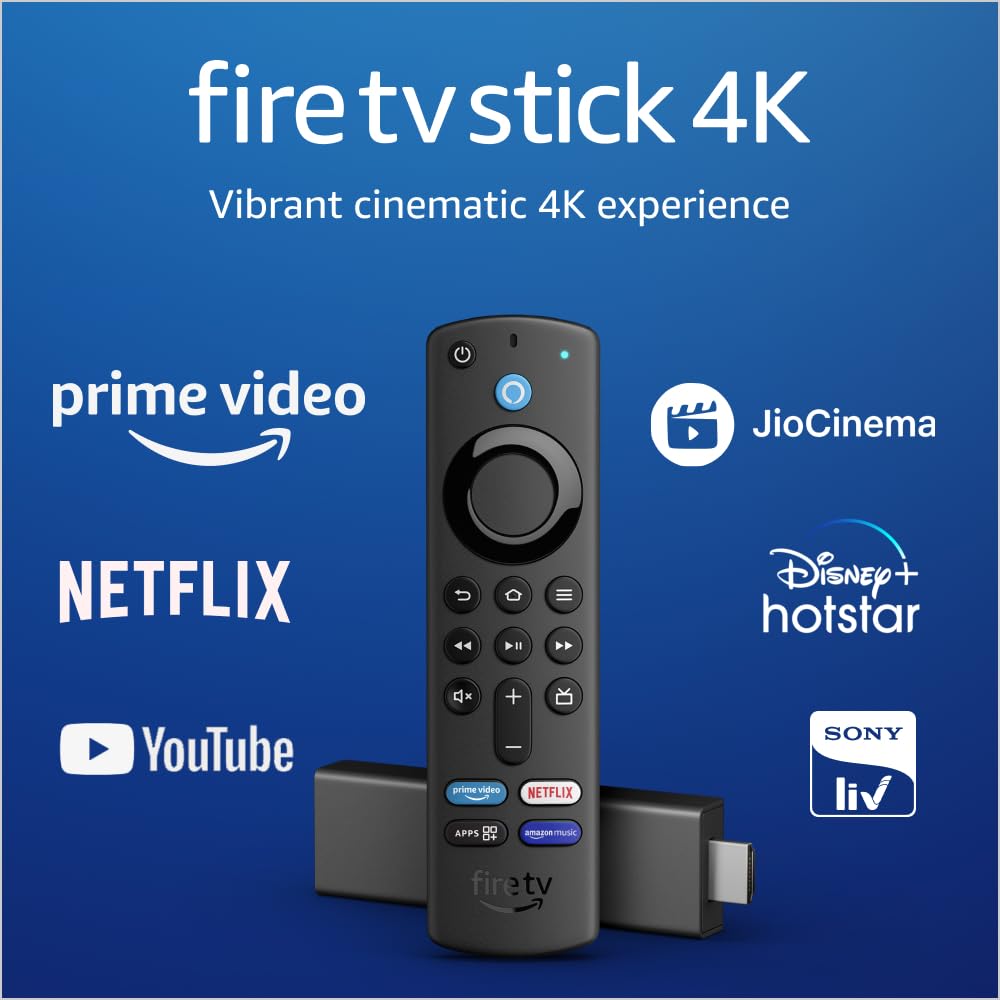 fire tv stick 4K watch In Vibrant 4k Ultra HD Alexa Voice Remote 3rd Gen