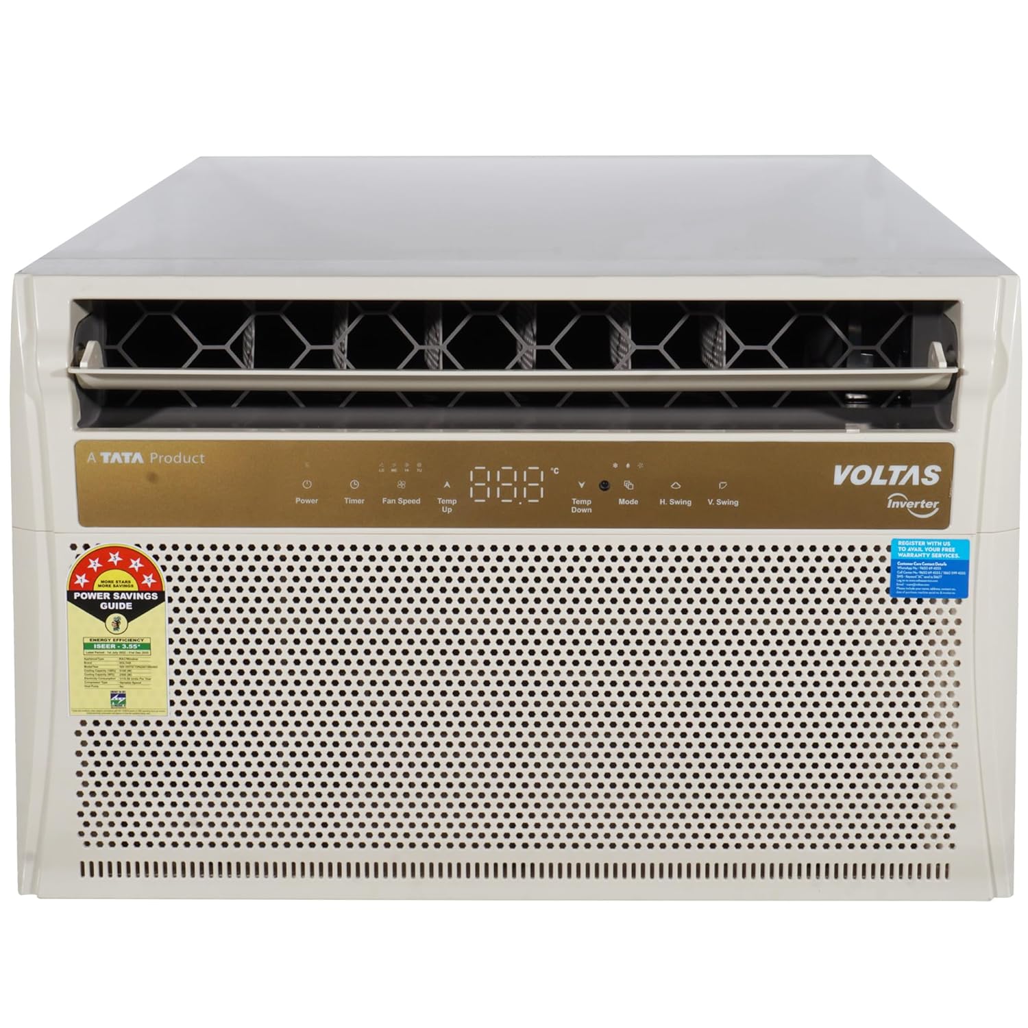 Voltas 185V Vertis Topaz 1.5 Ton 5 Star Inverter Window AC – Copper Condenser, R32 Refrigerant, High Ambient Cooling, Made in India Mahajan Electronics Online