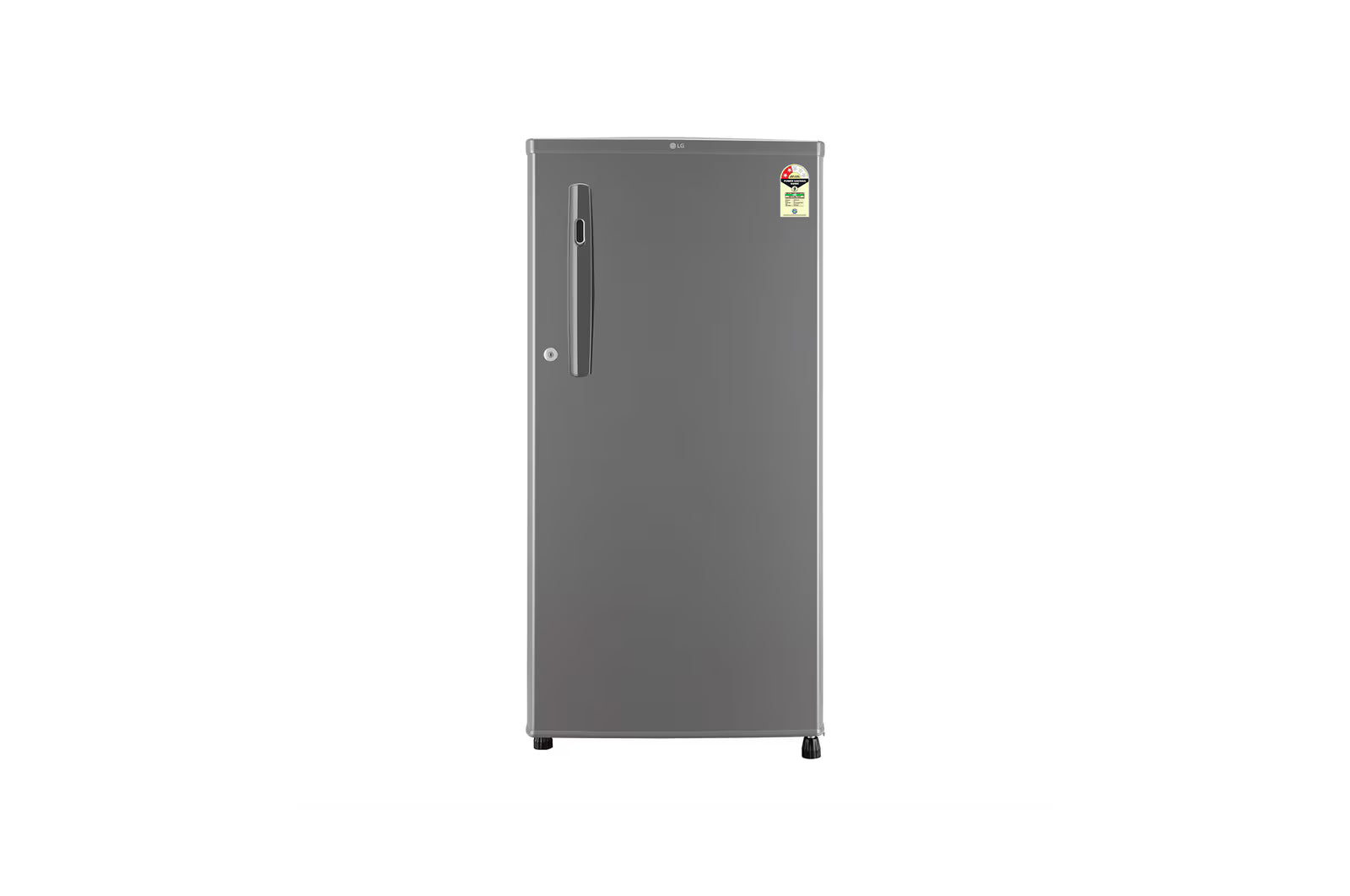 LG GL-B199ODSB 185 L Direct Cool Single Door Refrigerator | 2 Star Rating | Toughened Glass Shelves | Anti-Bacterial Gasket | Stabilizer Free Dazzle Steel Mahajan Electronics Online