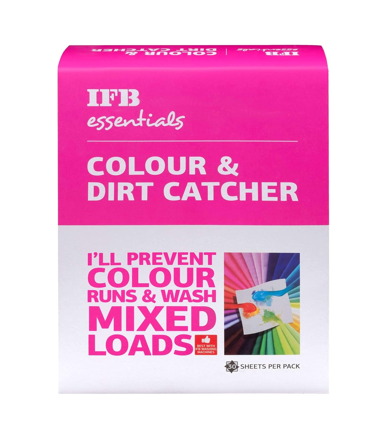 IFB Essentials Colour & Dirt Catcher to Prevent Colour Runs - 30 sheets Mahajan Electronics Online