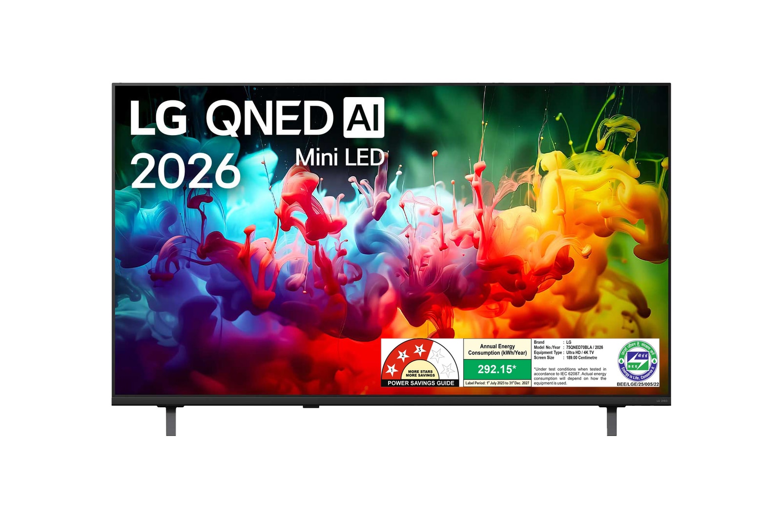 LG 75QNED70BLA 189cm (75) QNED AI QNED70 Mini LED 4K Smart TV 2026 LG
