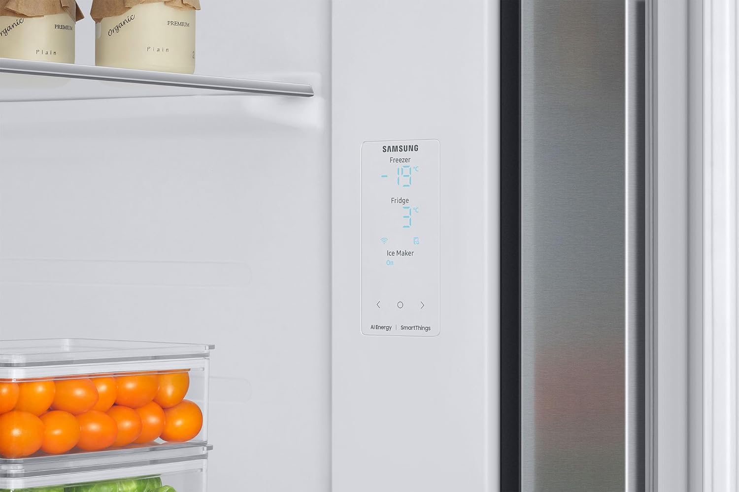 Samsung RS78CG8543S9HL 633 L, 3 Star, Frost Free, Double Door, Convertible 5-in-1 Digital Inverter, Side By Side Refrigerator with AI, WiFi & Water & Ice Dispenser ( Silver, Refined Inox) Mahajan Electronics online