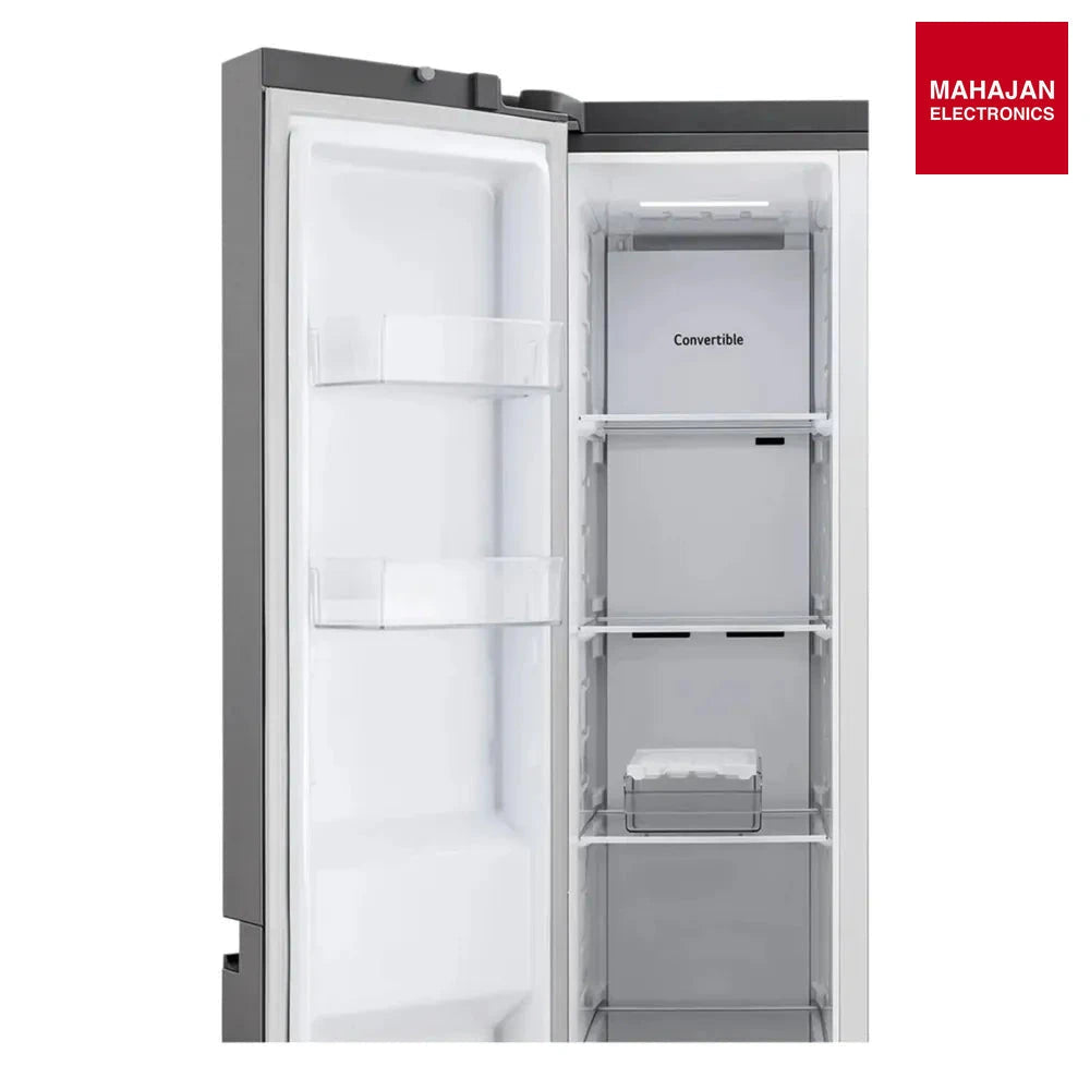 LG GL-B257JDS3 650 Litres 3 Star Side-by-Side Convertible Refrigerator with Multi-Air Flow | Smart Diagnosis | Smart Inverter Compressor ( Dazzle Steel) Mahajan Electronics Online