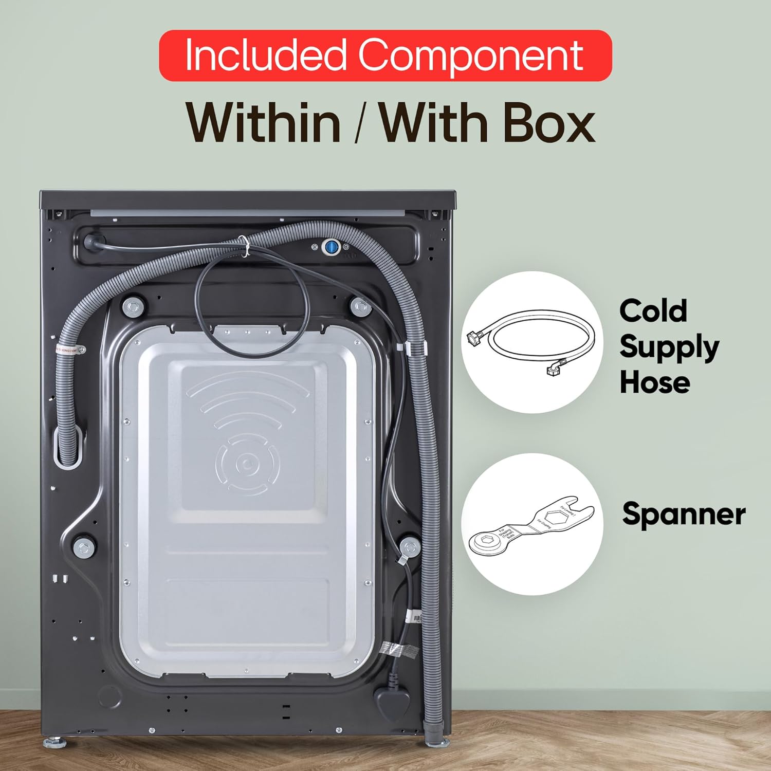 LG FHB1207Z2M 7 Kg, 5 Star, Direct Drive Technology, Steam Wash, 6 Motion DD, Fully-Automatic Front Load Washing Machine (Allergy Care, In-Built Heater, Touch Panel, Middle Black) Mahajan Electronics online