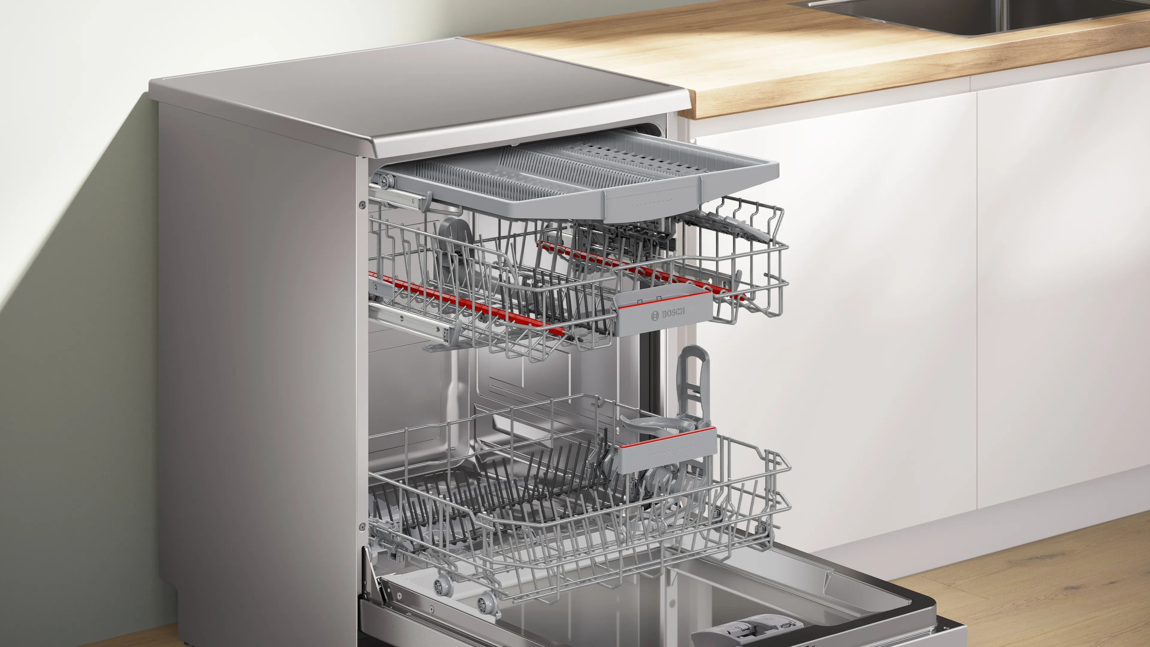 Bosch SMS4HMB62T Series 6 Bosch free-standing dishwasher 60 cm Black Mahajan Electronics Online