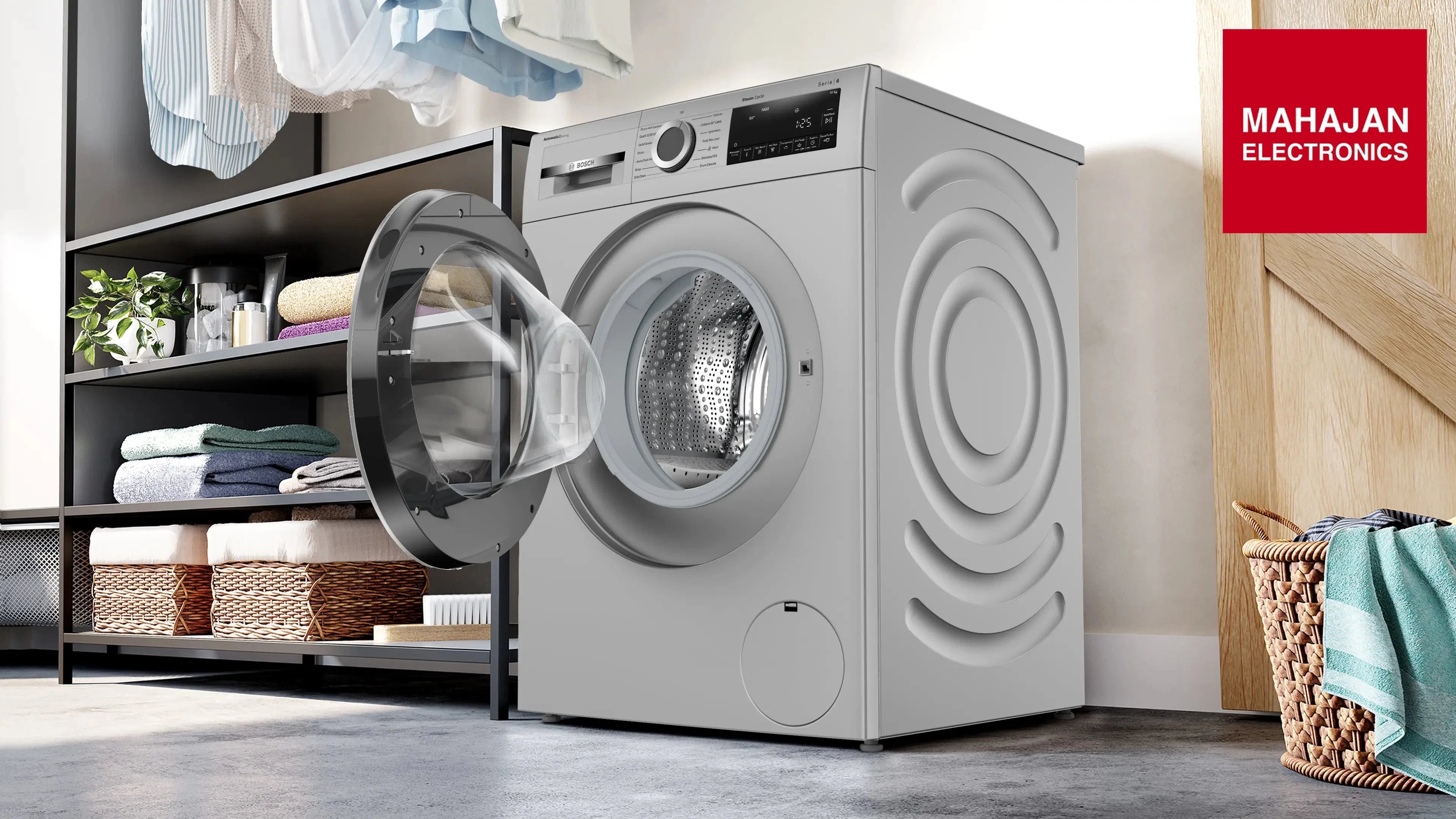 Bosch WGA254ISIN washing machine, front loader 10 kg 1400 rpm Fully Automatic – Mahajan Electronics Online.