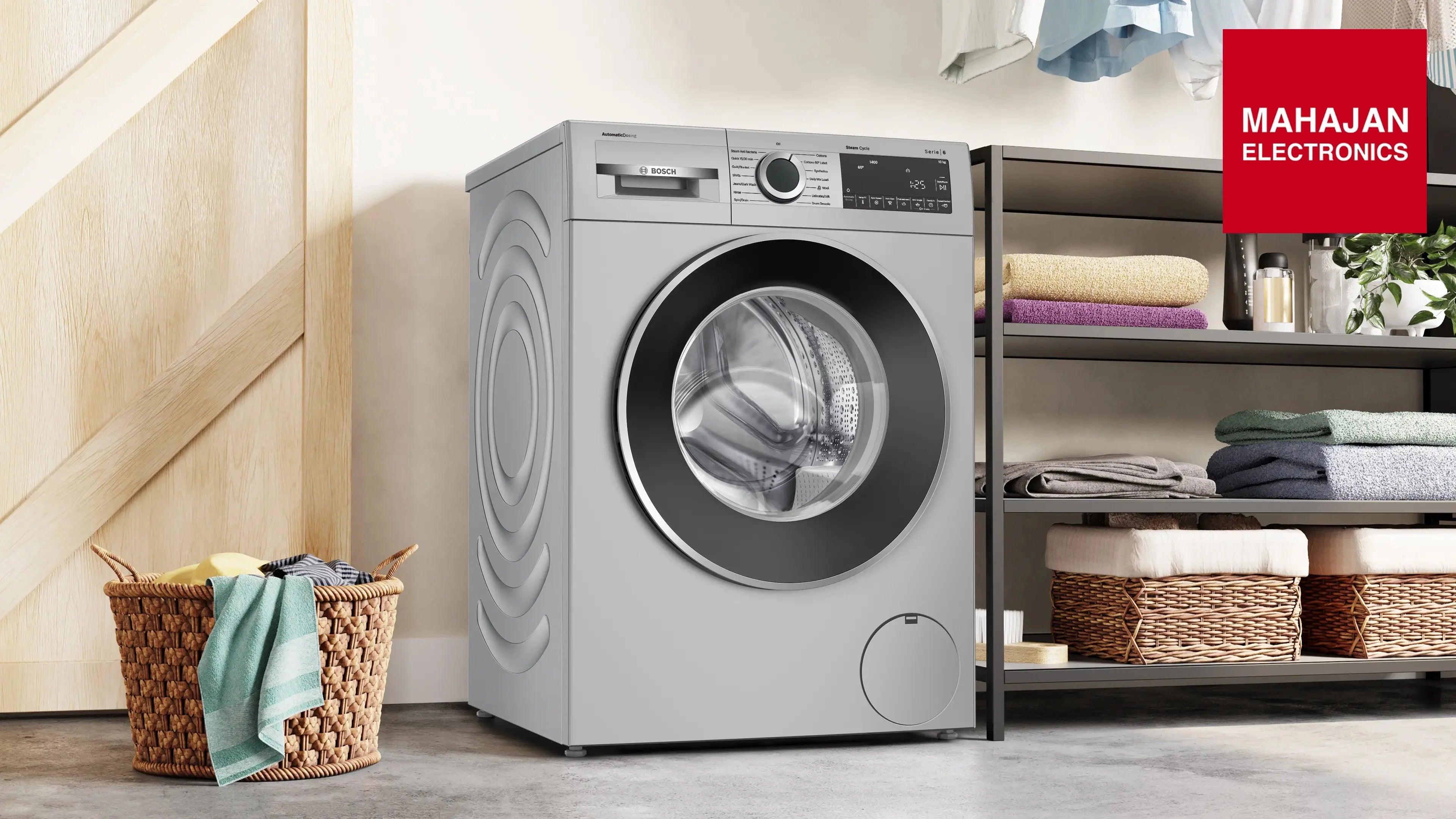 Bosch WGA254ISIN washing machine, front loader 10 kg 1400 rpm Fully Automatic – Mahajan Electronics Online.