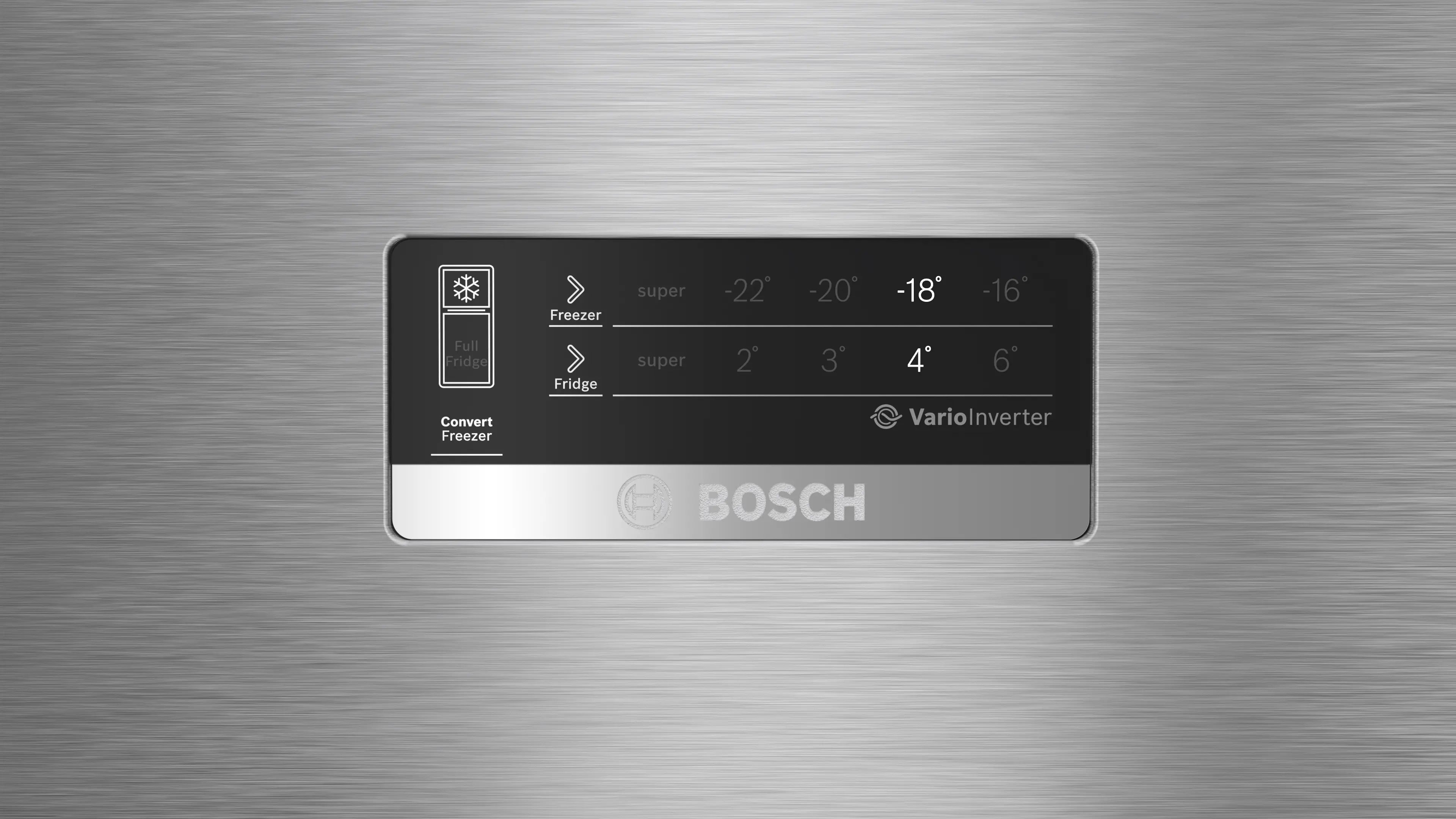 Bosch CTC27S22VI 243L 2 Star Inverter Frost free Double Door Refrigerator ( 6-in-1 Convertible, 18 Hours Cooling Retention, Digital Display, Super Freeze, 80min Convert,Fine Steel) MAHAJAN ELECTRONICS ONLINE