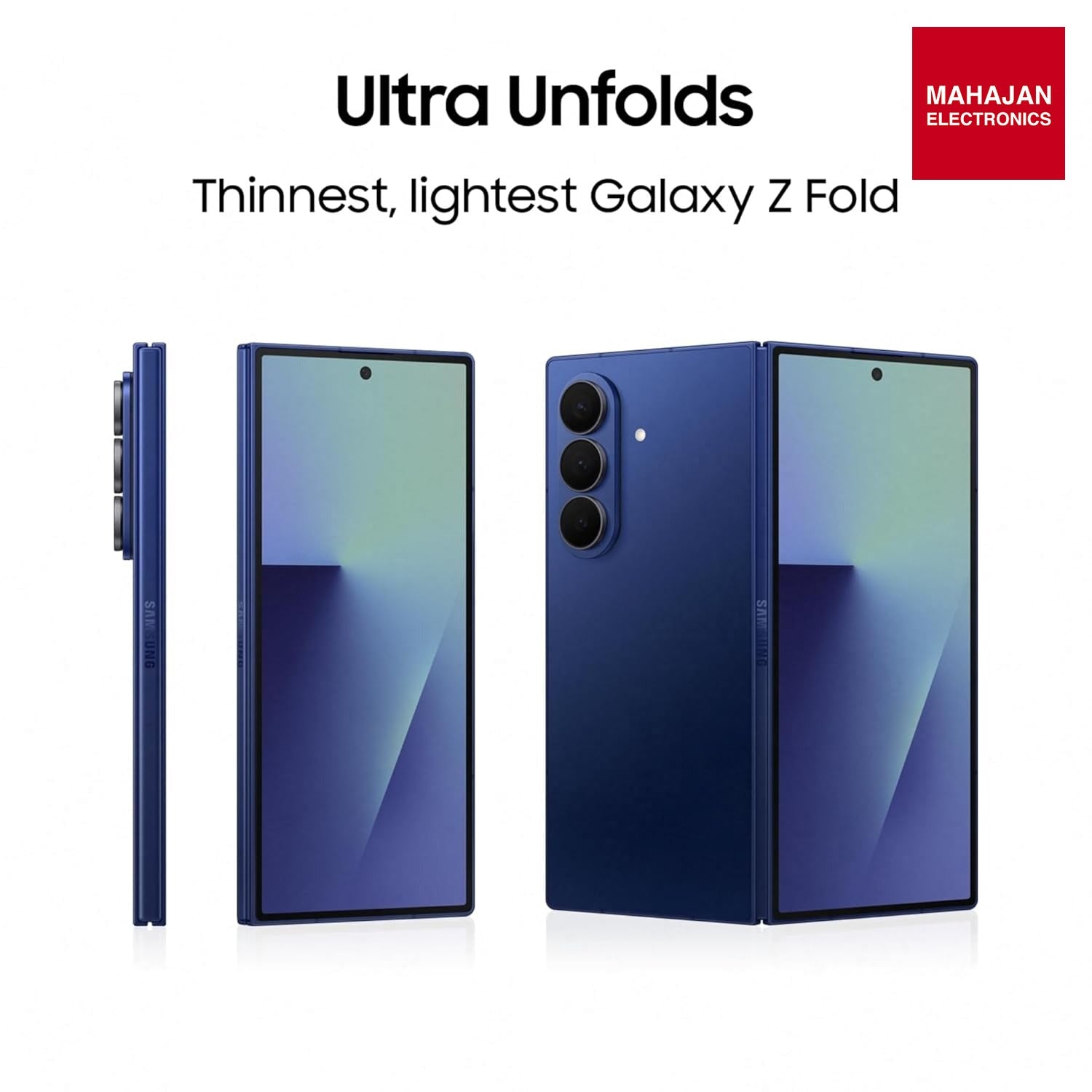 Samsung Galaxy Z Fold7 5G Smartphone with Galaxy AI (Silver Shadow, 12GB RAM, 512GB Storage), Ultra Sleek Design with 200MP Camera, Powerful Snapdragon 8 Elite, Google Gemini Mahajan Electronics Online