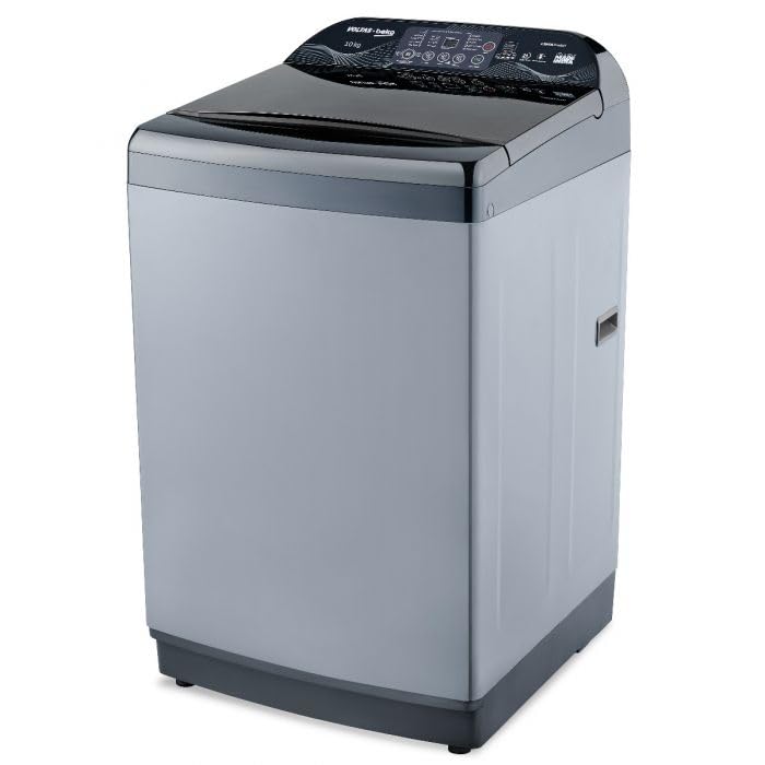 Voltas Beko WTL1006UEA / SPB0OD 10 Kg, 5-Star, Fully Automatic Top Load Washing Machine ( Grey) Mahajan Electronics Online
