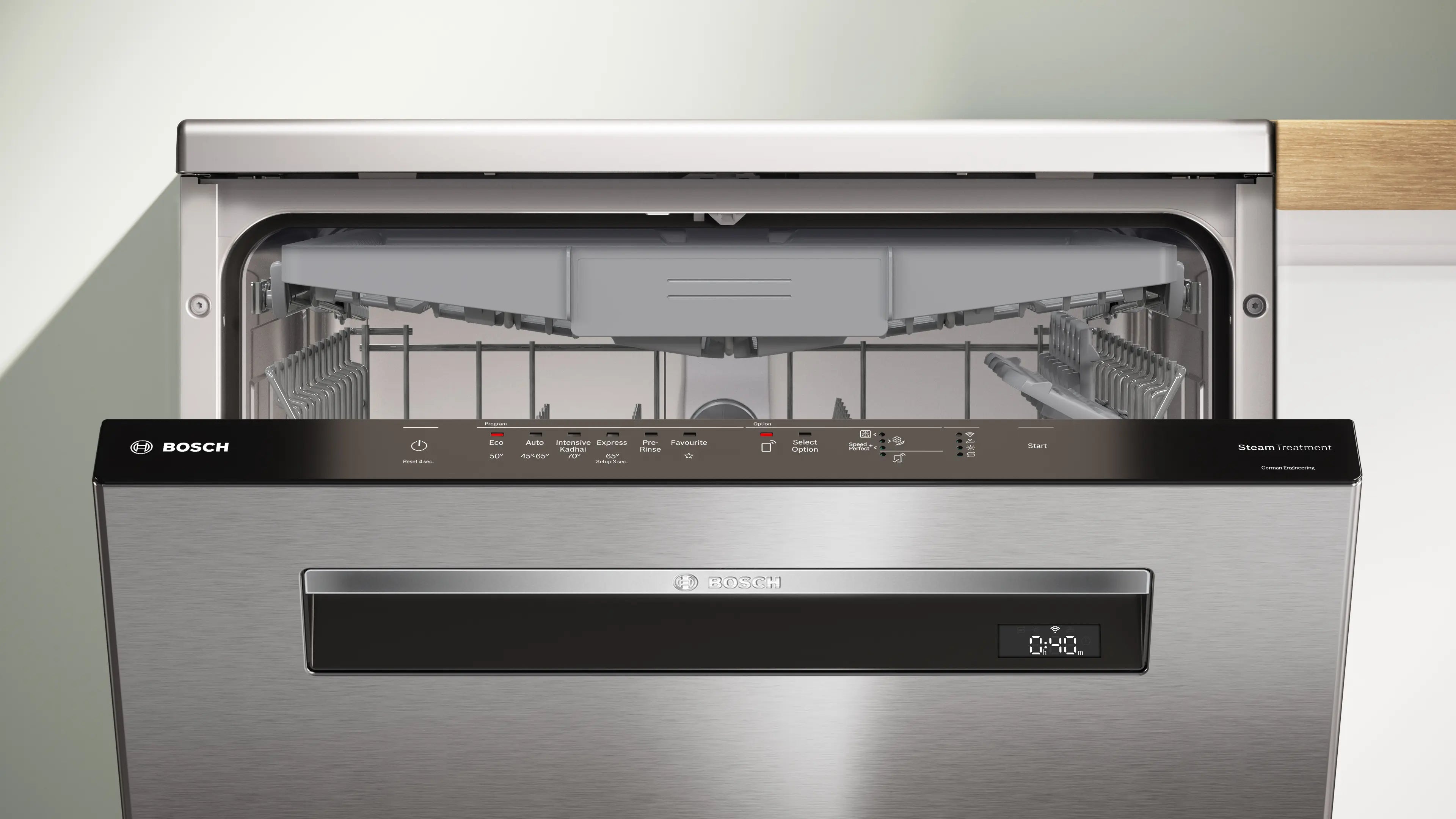 Bosch SMP6HMI00I Series 6 Bosch free-standing dishwasher 60 cm Brushed steel anti-fingerprint Mahajan Electronics Online