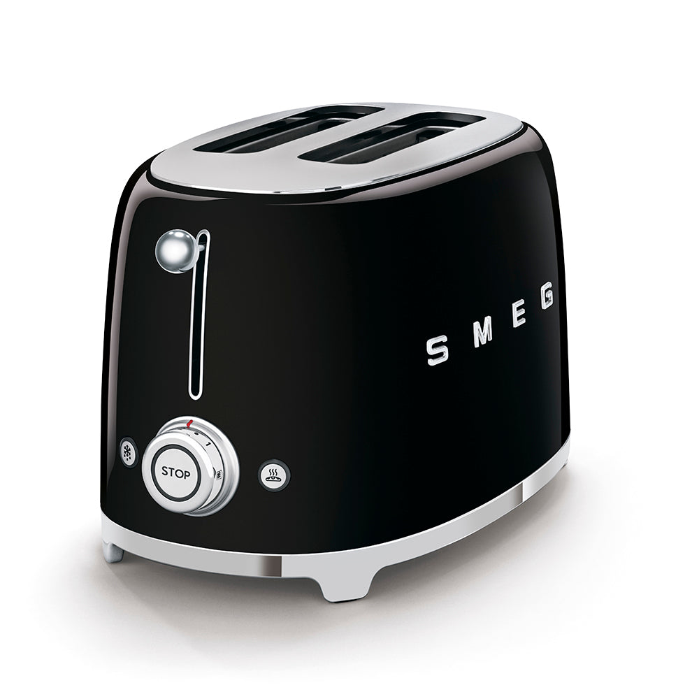 SMEG TSF01BLEU 2 slice Toaster Black, Glossy 50's Style Aesthetic Mahajan Electronics Online