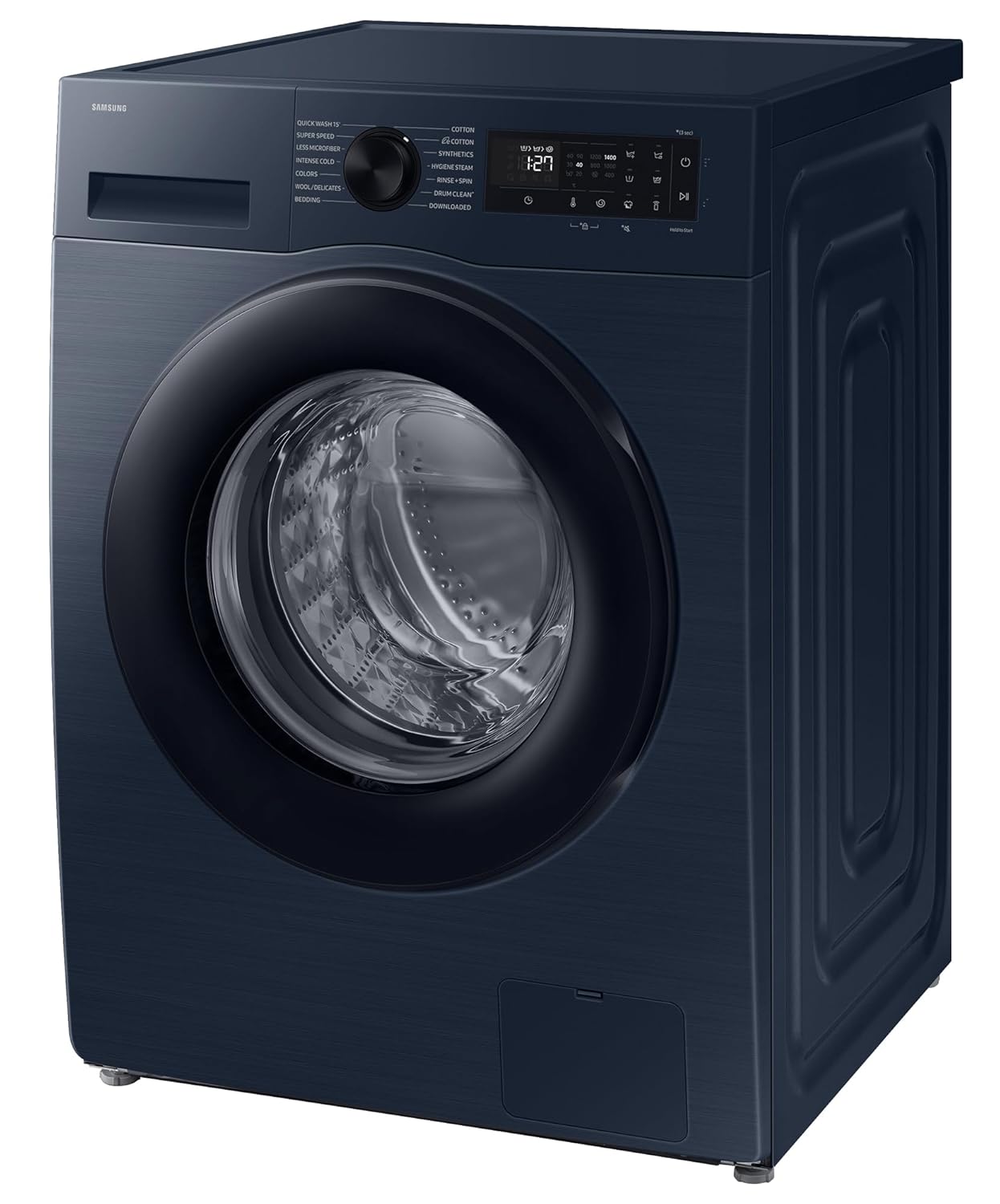 Samsung WW90DG5U24ASTL 9 kg, 5star, Super Speed, Wi-Fi, Hygiene Steam with Inbuilt Heater, Digital Inverter, Fully-Automatic Front Load Washing Machine ( NAVY) Mahajan Electronics Online