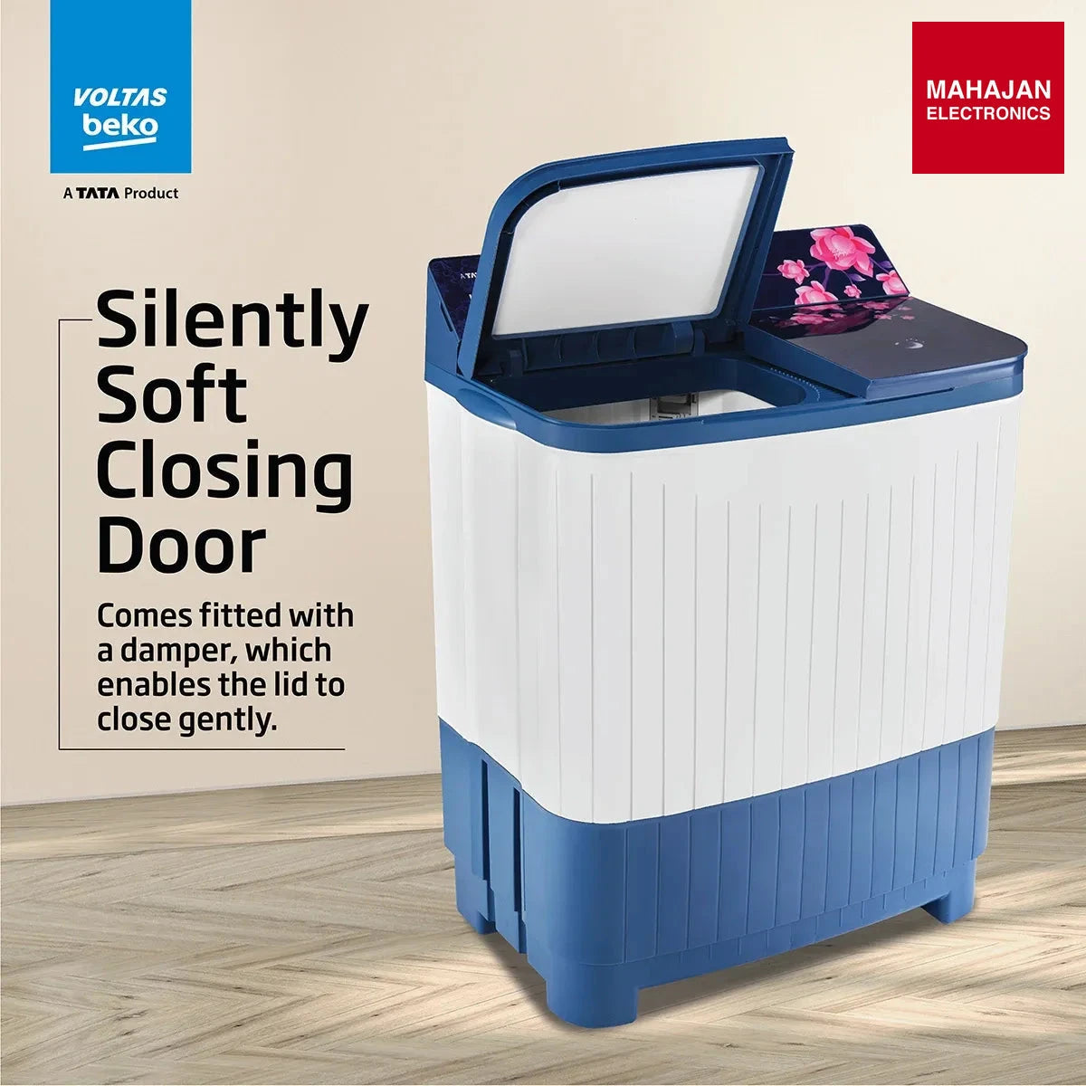 Voltas Beko WTT85DBLG/FLRB5 8.5 Kg Semi-Automatic Top Load Washing Machine – Mahajan Electronics Online.