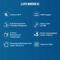Lloyd GLW18C3YWAET 1.5 Ton 3 Star Fixed Speed Window AC Copper Mahajan Electronics Online