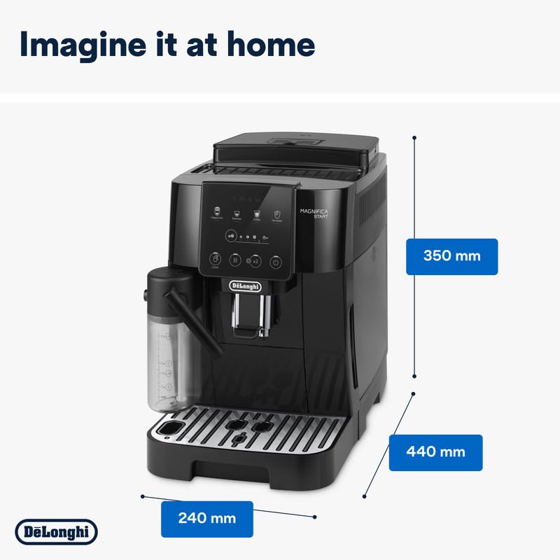 Delonghi Magnifica Start ECAM220.60.B | Fully Automatic Coffee Machine| One Touch Cappuccino Maker | Black Mahajan Electronics Online