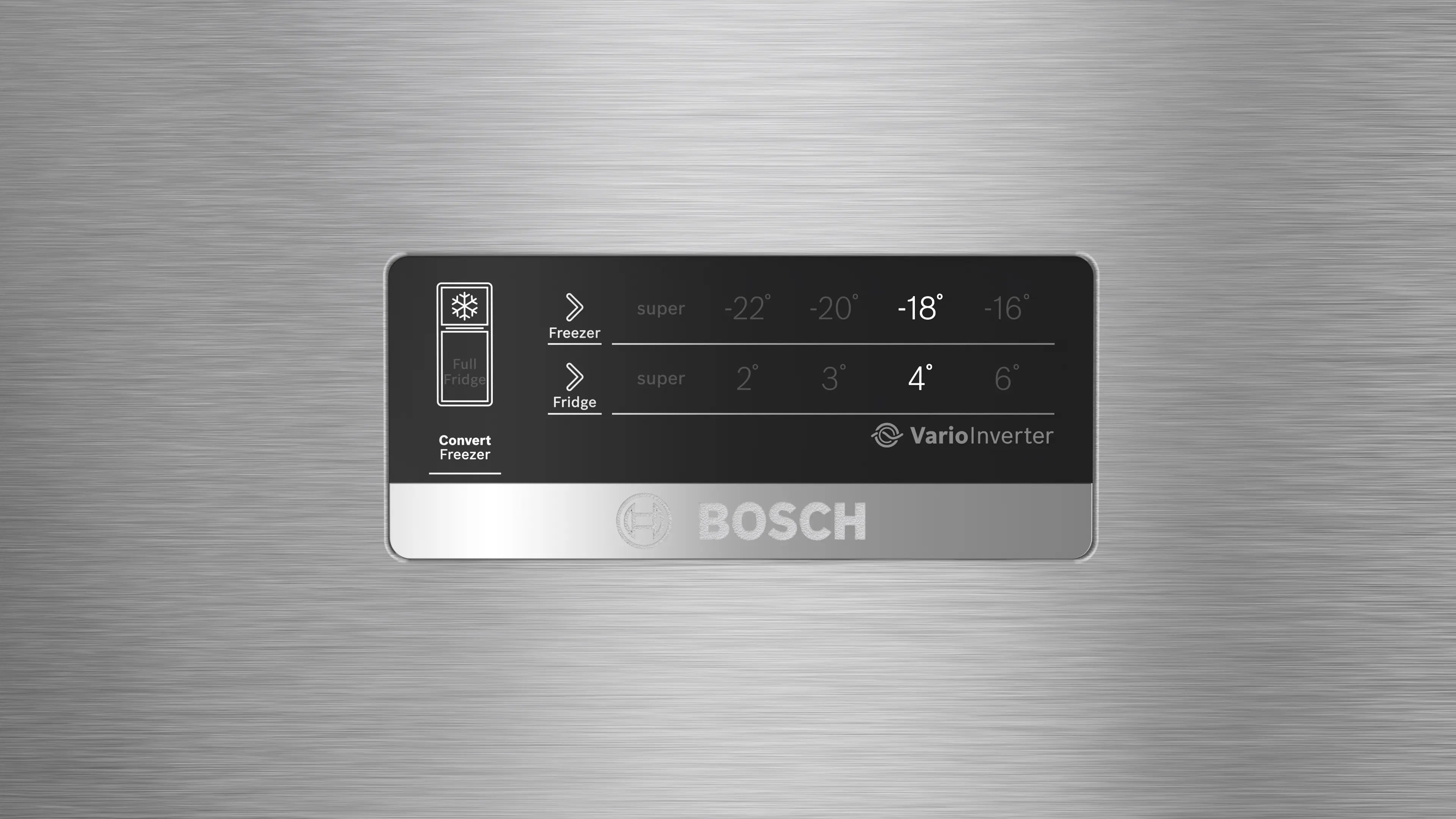 Bosch CTC35S21VI 358L Series 4 free-standing fridge-freezer with freezer at top 175 x 67 cm Graphite Mahajan Electronics Online