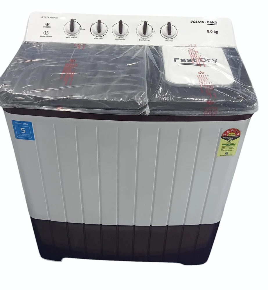 Voltas Beko WTT80UHA/BRSSWH5PODE 8 kg Semi Automatic Top Load Washing Machine Burgundy Mahajan Electronics Online