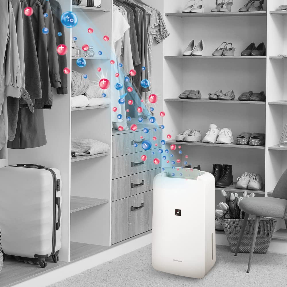 SHARP Electric Home Dehumidifier Machine with PCI Tech DW-P10M-W (fight against mold, virus, fungus). Absorbs moisture I Clothes dryer I 250 ft² I Drain 10L/day - Mahajan Electronics Online