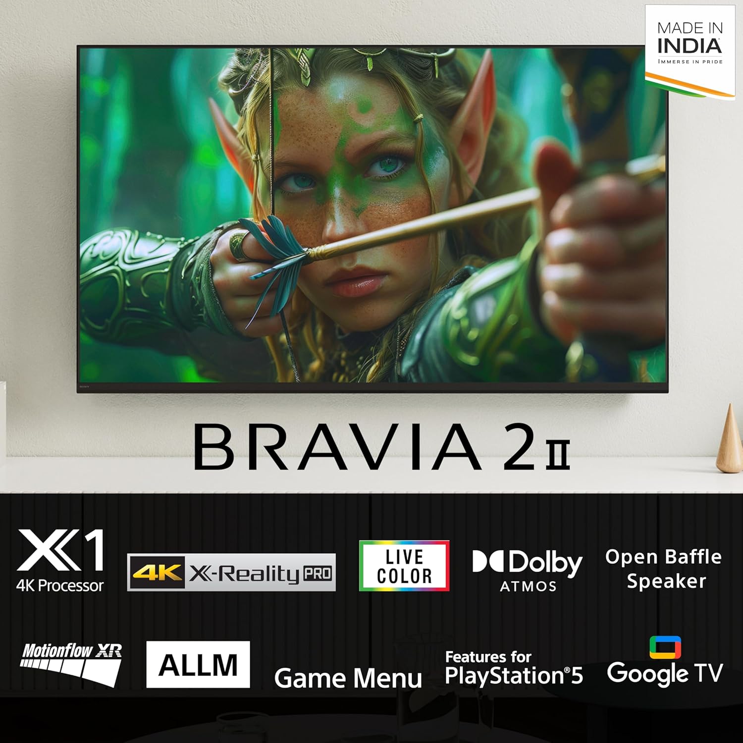 Sony K-55S25M2 139 cm (55 inches) BRAVIA 2M2 Series 4K Ultra HD Smart LED Google TV Mahajan Electronics online