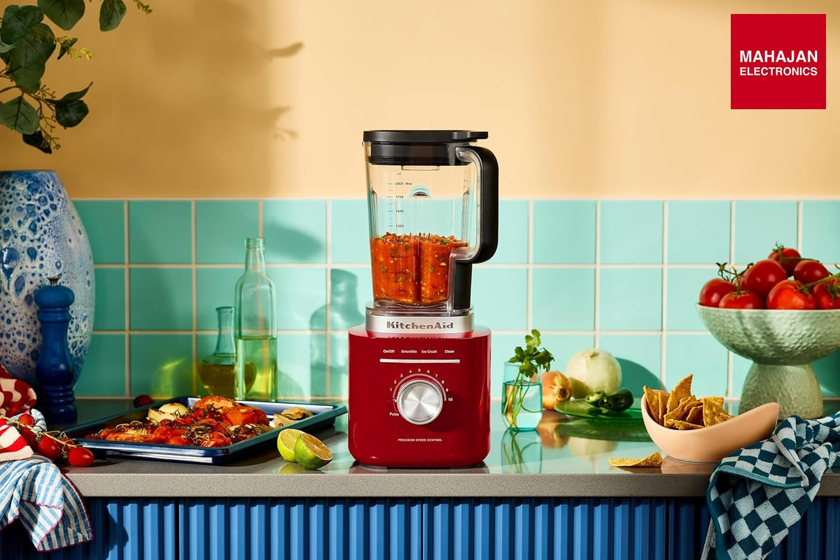 KitchenAid Pure Power Blender, 2L BPA-Free Plastic Jar, Variable Speed Control with 10 Speeds, Smoothie, Ice Crush & Clean Cycle, Empire Red 5KSB2072DER – Mahajan Electronics Online.