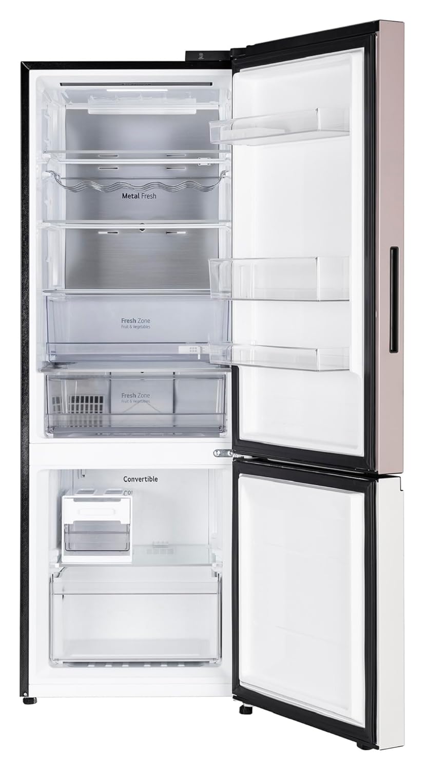LG GL-B382FPTX 340 L,3 Star,Frost Free,Double Door,Smart Inverter Compressor,Bottom Freezer Refrigerator with DoorCooling+, AI ThinQ,Wi-Fi Convertible (Pink Tango, Express Freeze,Full Wine Rack) Mahajan Electronics Online