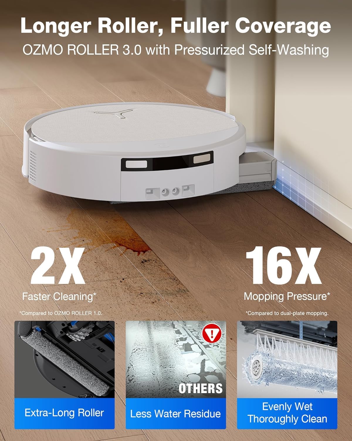ECOVACS Deebot T90 Pro Omni 2-in-1 Robot Vacuum Cleaner & Mop, 2026 New Launch, 30000 Pa Blast Suction, Self-Empty & Self-Wash Omni Station, Extra-Long Roller, AI Re-Mop 2.0, PowerBoost Technology ECOVACS