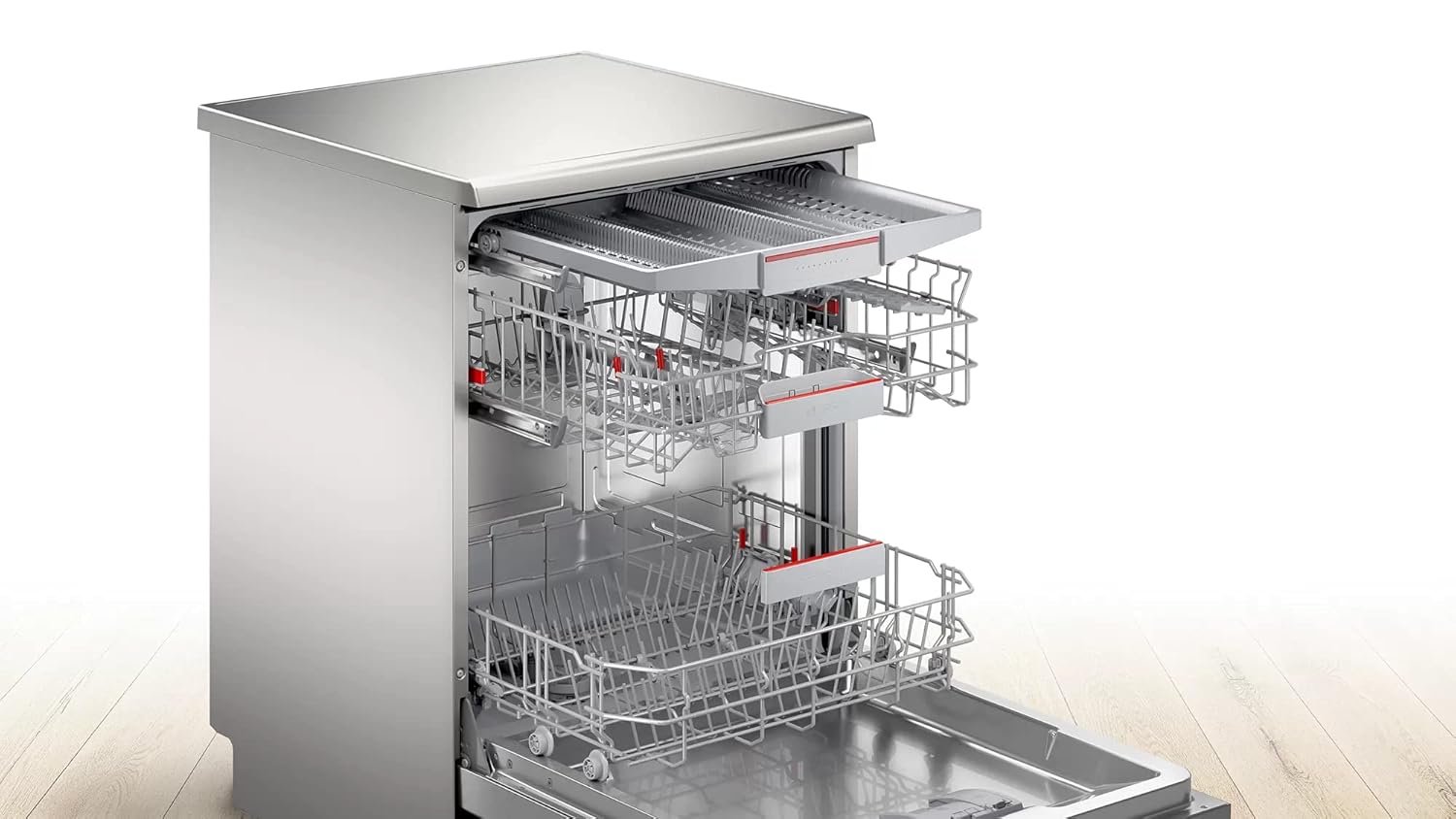 Bosch SMS6HVI01I 14 Place Settings free-standing Dishwasher ( Fingerprint free steel) Mahajan Electronics Online