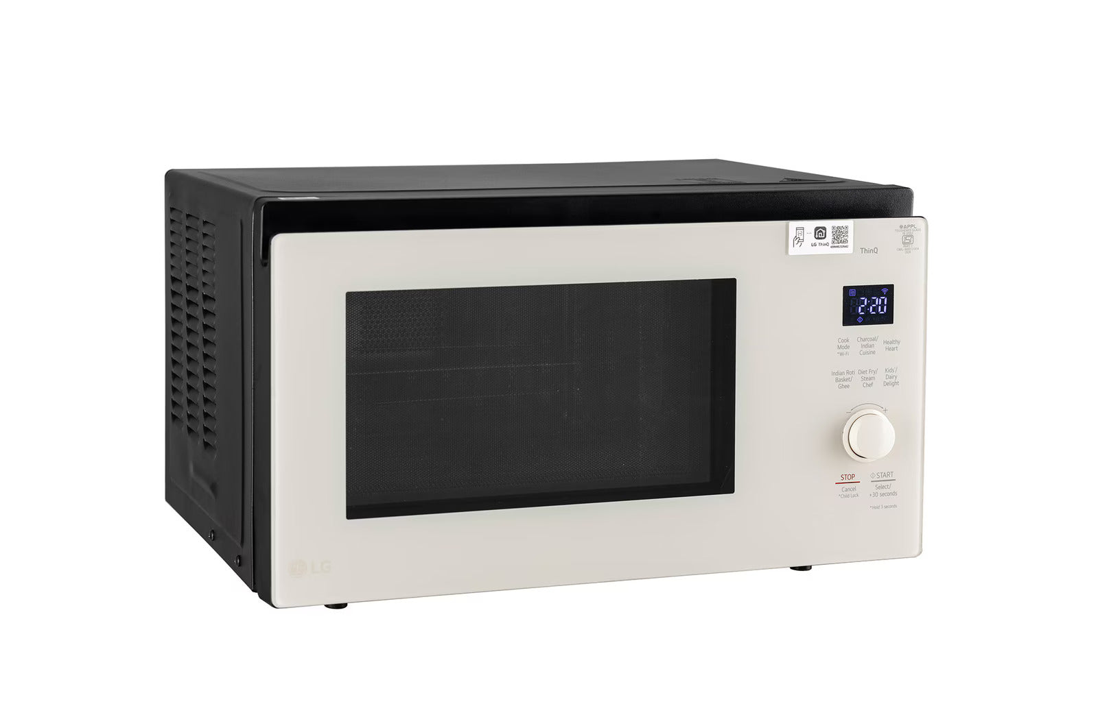 LG MJEN326SBW 32 L Scan-To-Cook Charcoal Convection Microwave Oven with Charcoal Lighting Heater Mahajan Electronics Online