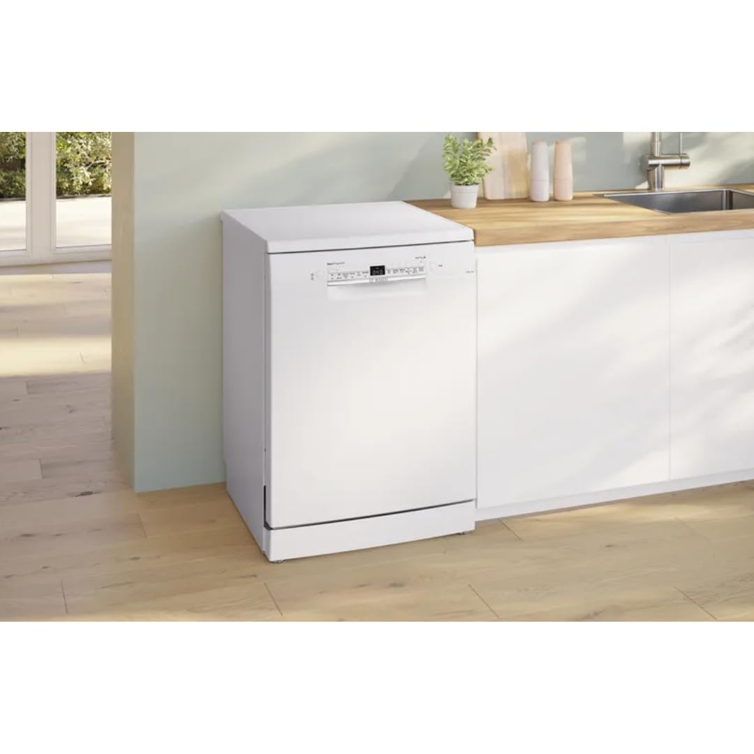 Bosch 14 Place Settings Dishwasher (SMS6IKW01I, Free-Standing, 60 cm, White, Home Connect, EcoSilence Drive, Intensive Kadhai Wash, Inverter Motor) Mahajan Electronics Online