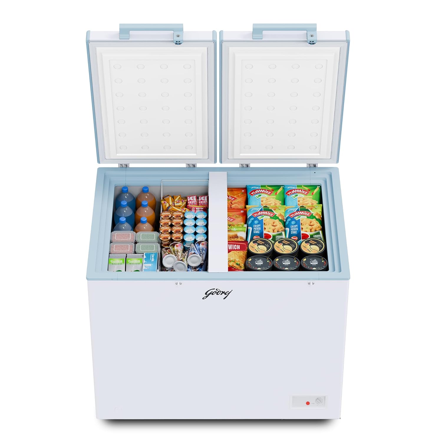 Godrej DH ESNCH 325D 2HCNP RW 302 L Double Door Convertible Deep Freezer, White Mahajan Electronics online