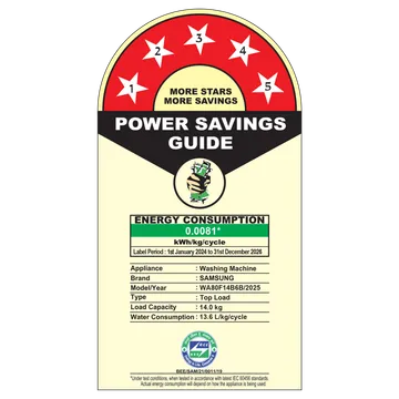 SAMSUNG WA80F14B6BTL 14 kg 5 Star Wi-Fi Inverter Fully Automatic Top Load Washing Machine (AI VRT+ Technology, Black Caviar) Mahajan Electronics online