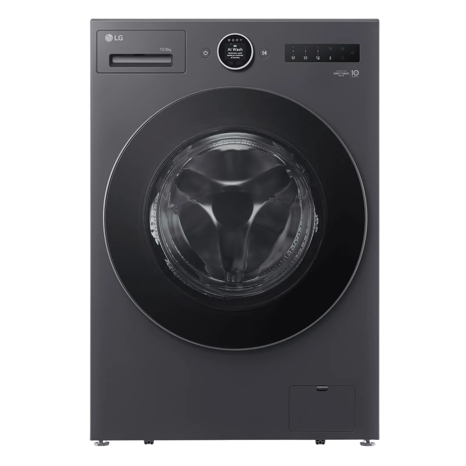 LG FDX91508A9E 15/8 kg Wi-Fi Inverter Fully Automatic Front Load Washing Machine (VX Series, AI Direct Drive 2.0, Essence Graphite)
Mahajan Electronics Online