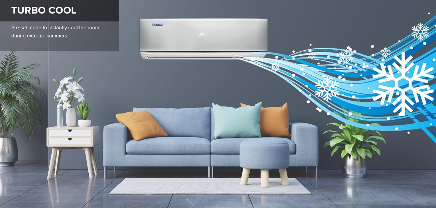Blue Star FA212DXU 1 Ton 3 Star Split AC (2026 Model, Copper Condenser, Dust Filter) Self Diagnosis, Auto – Mahajan Electronics Online.