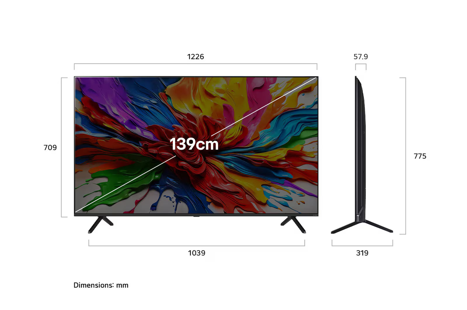 LG 55QNED92ALA 139cm (55) QNED MiniLED AI TV ,α8 AI Processor 4K Gen2, 144 Hz VRR Refresh Rate, AI Picture Pro with Dolby Vision & Atmos Mahajan Electronics Online