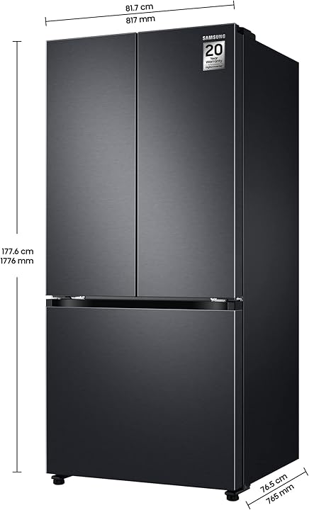 SAMSUNG RF57A5032B1/TL 550L Frost Free French Door Bottom Mount Convertible Refrigerator Black Matt (Doi) Mahajan Electronics Online