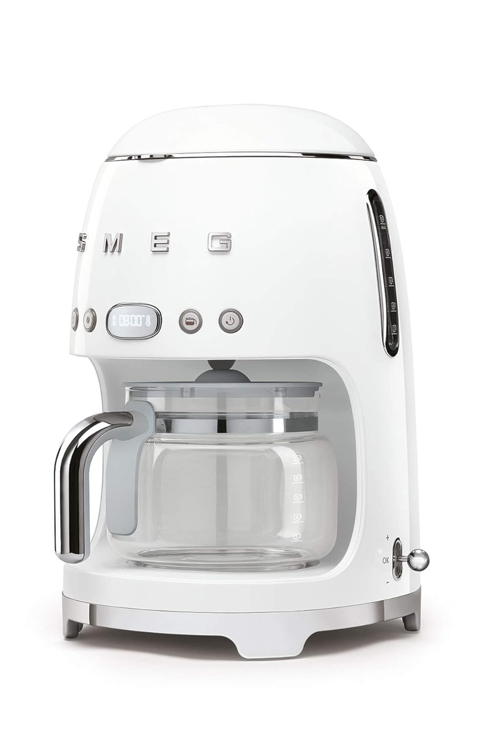 SMEG DCF02WHEU Filter Coffee Machine 50'S Style - White Mahajan Electronics Online