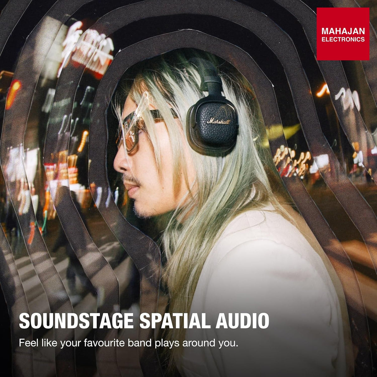 Marshall Milton A.N.C. Wireless On-Ear Headphones with Adaptive Active Noise Cancelling – Mahajan Electronics Online.